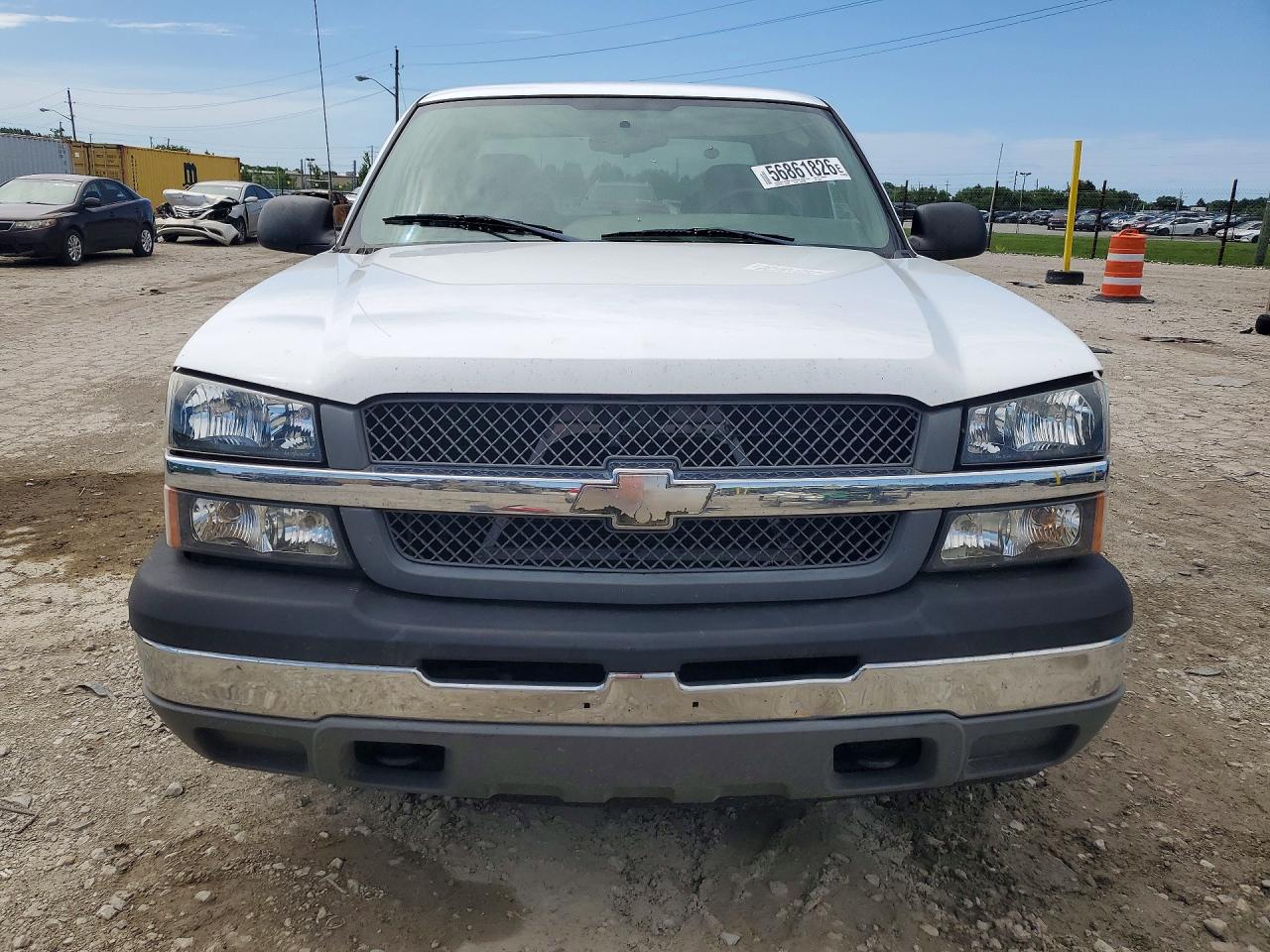 2005 Chevrolet Silverado C1500 White vin: 1GCEC19X25Z148236