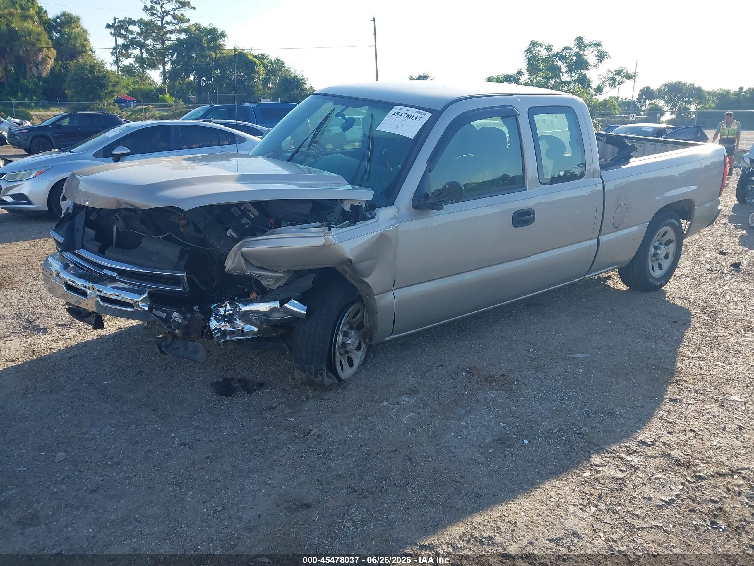 2006 Chevrolet Silverado 1500 Work Truck Beige vin: 1GCEC19X36Z230400