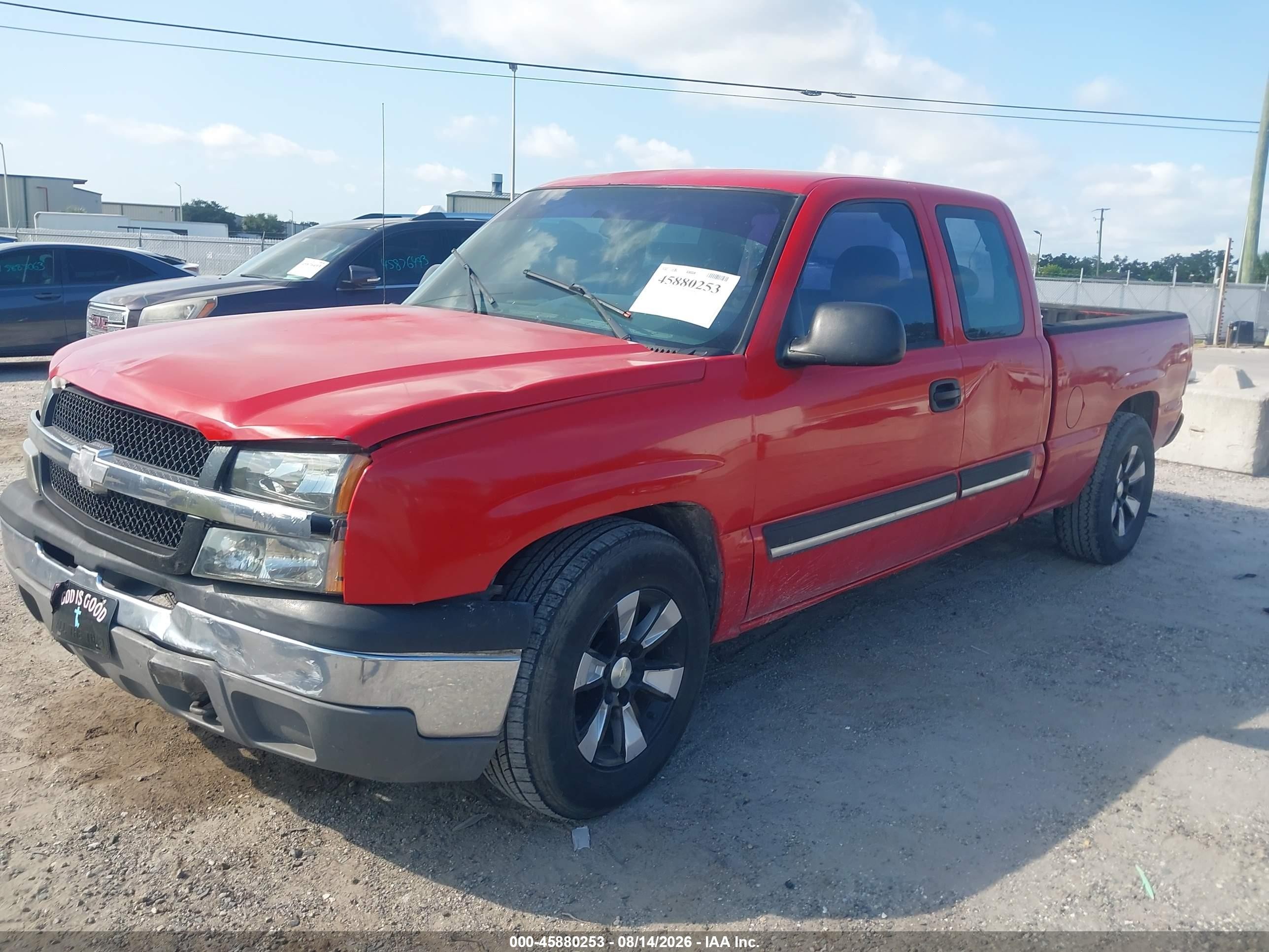 2004 Chevrolet Silverado 1500   Red vin: 1GCEC19X44Z224487