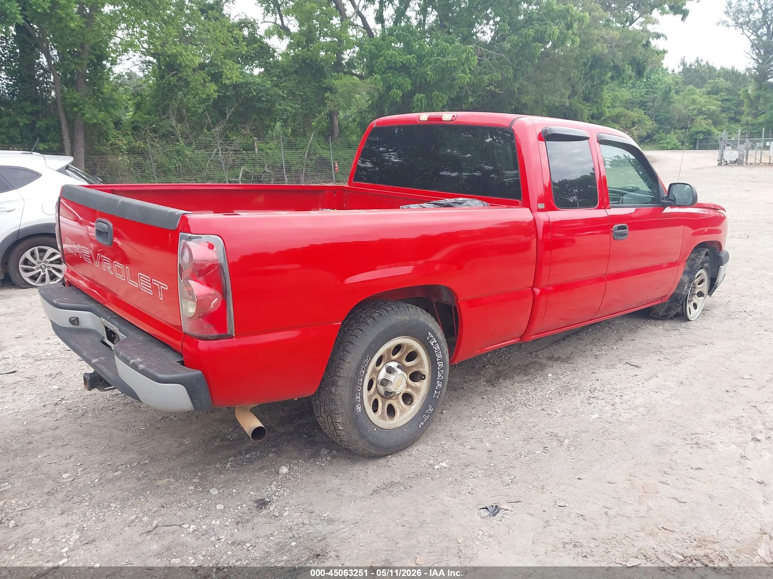2005 Chevrolet Silverado 1500 Work Truck Красный vin: 1GCEC19X45Z229271