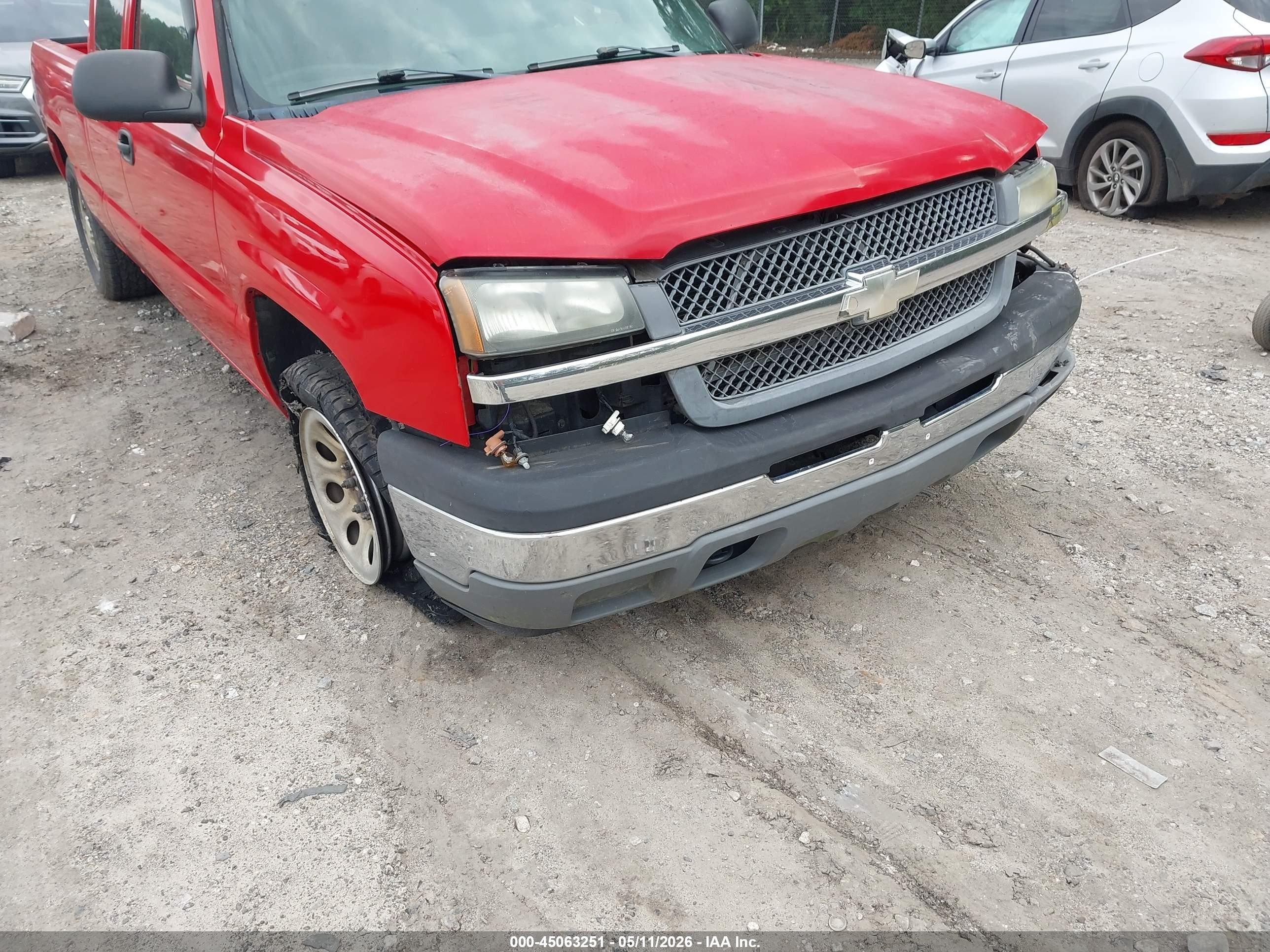 2005 Chevrolet Silverado 1500 Work Truck Красный vin: 1GCEC19X45Z229271