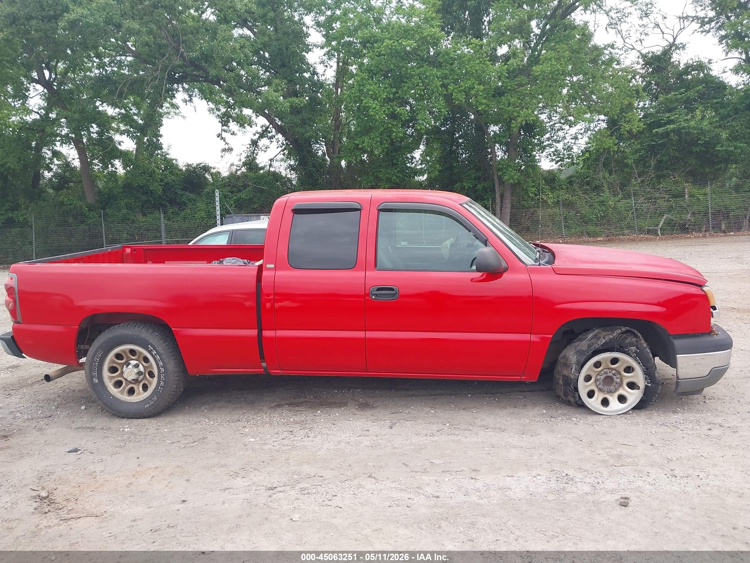 2005 Chevrolet Silverado 1500 Work Truck Красный vin: 1GCEC19X45Z229271