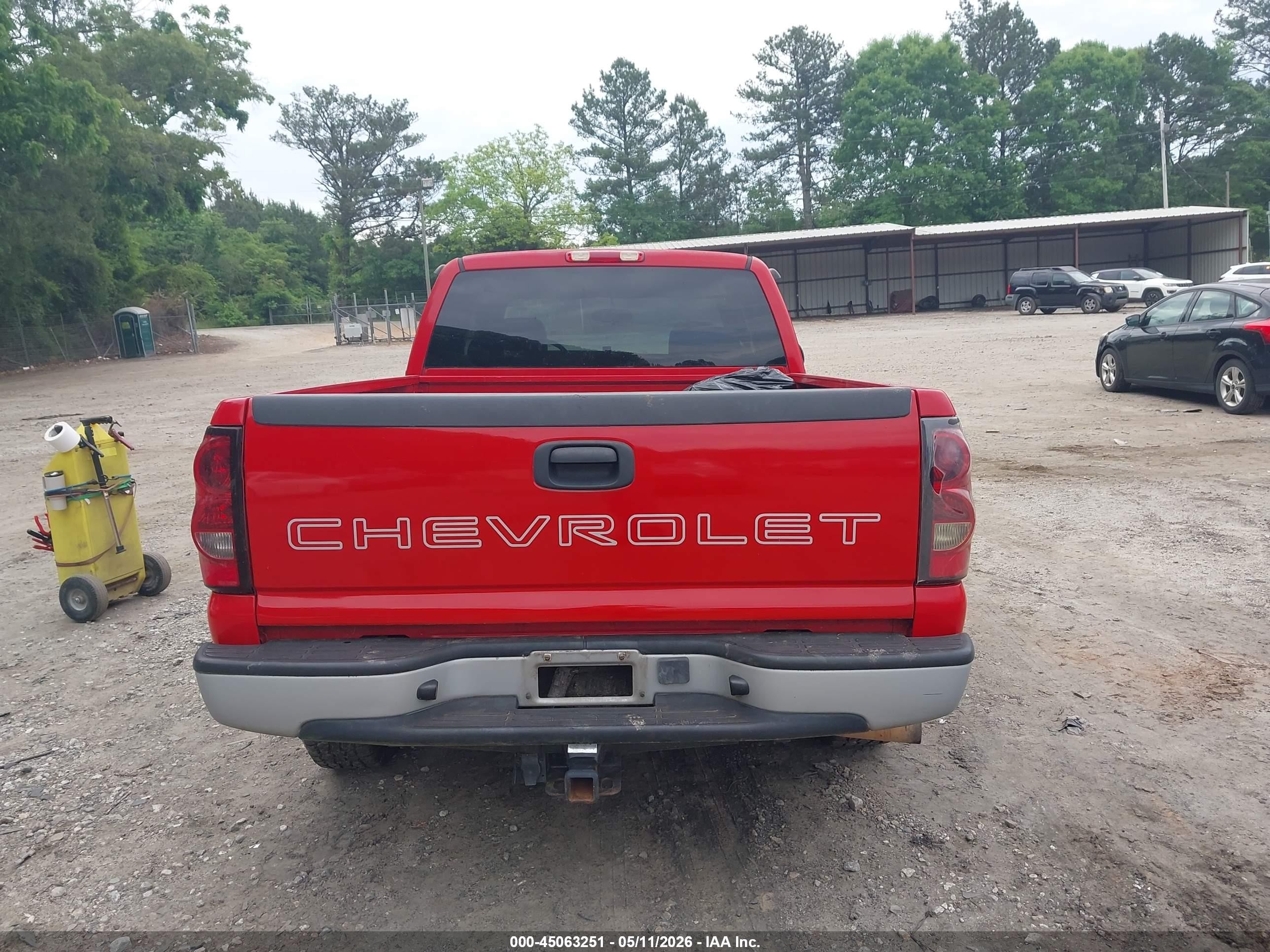 2005 Chevrolet Silverado 1500 Work Truck Красный vin: 1GCEC19X45Z229271