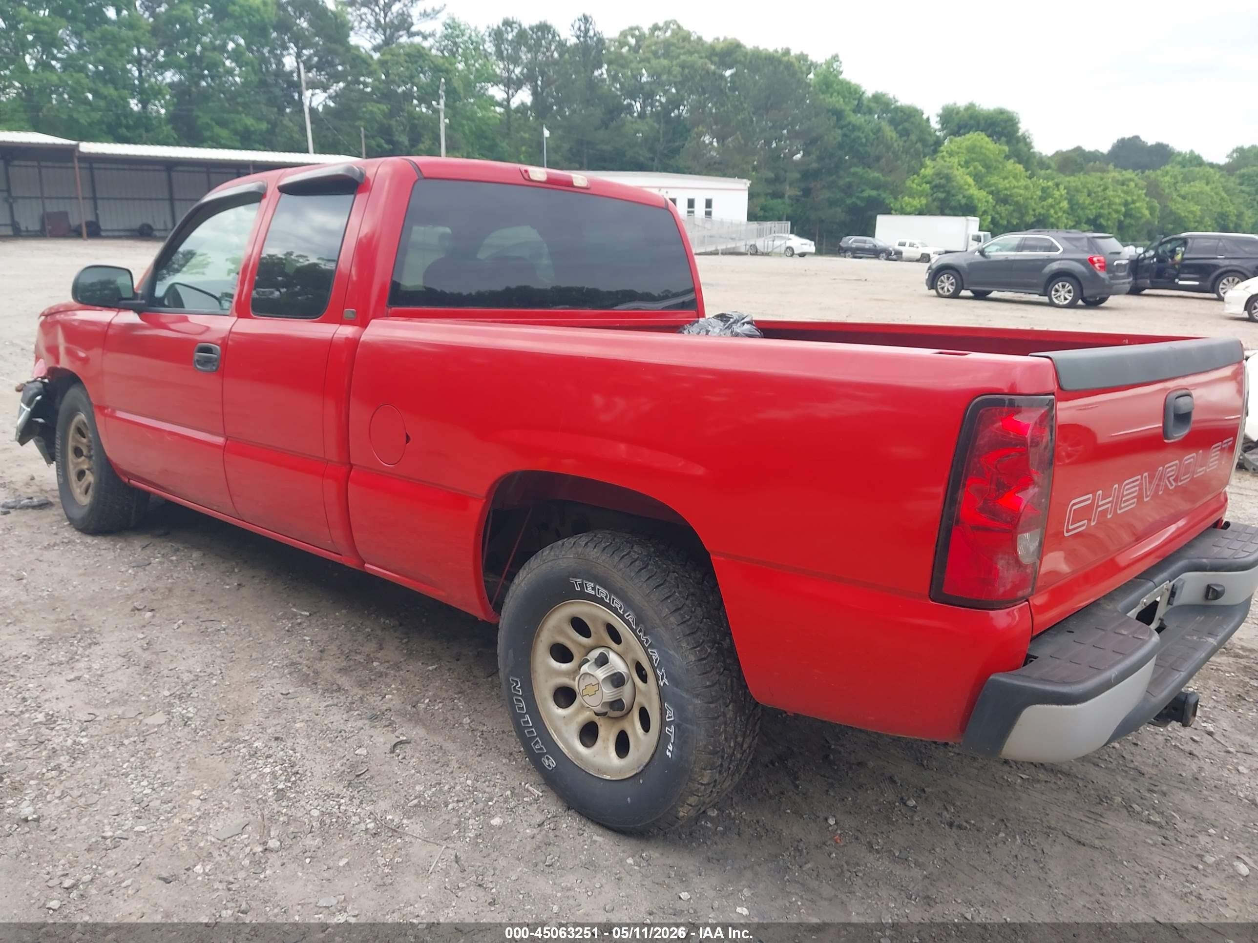 2005 Chevrolet Silverado 1500 Work Truck Красный vin: 1GCEC19X45Z229271