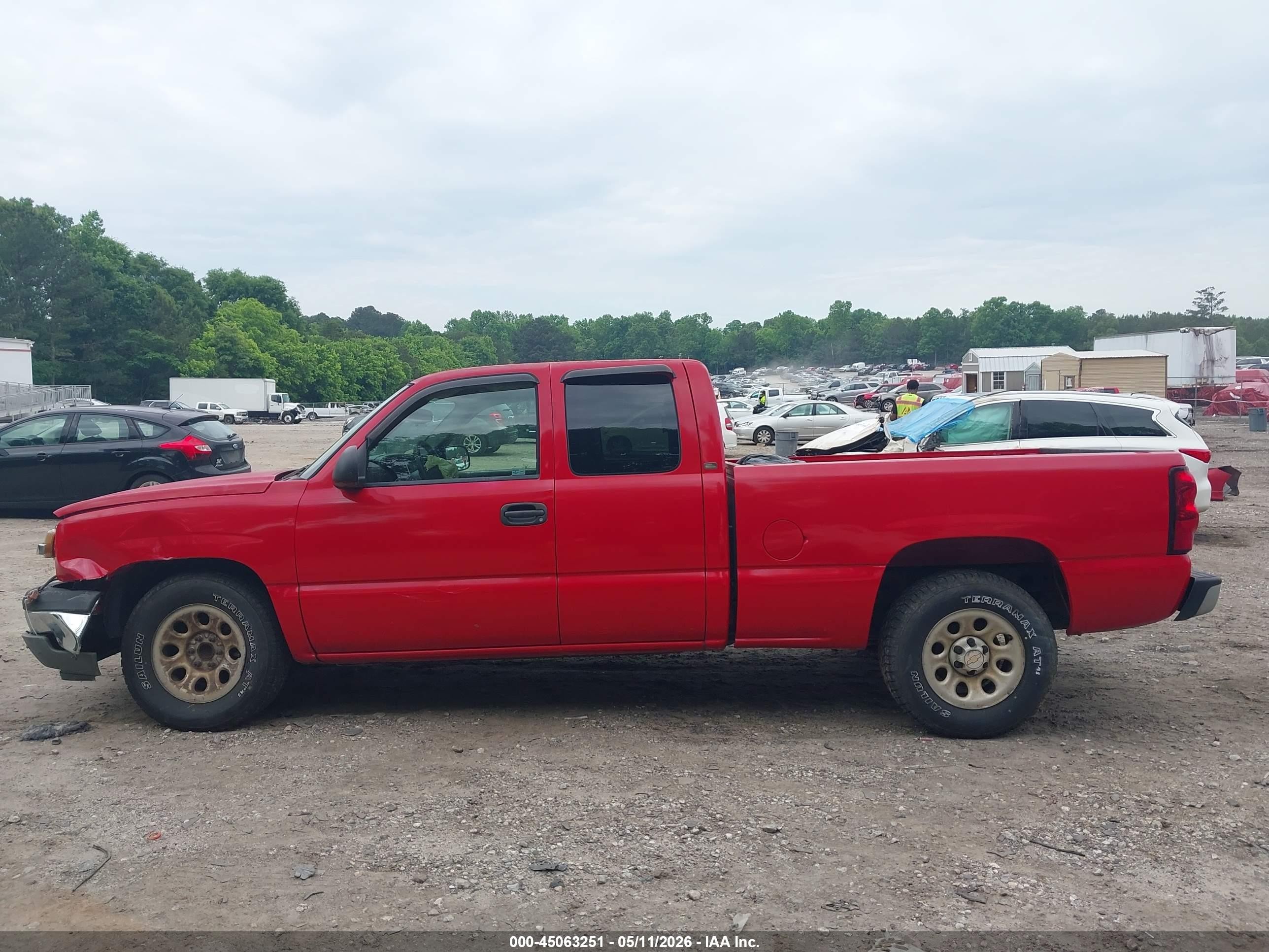 2005 Chevrolet Silverado 1500 Work Truck Красный vin: 1GCEC19X45Z229271