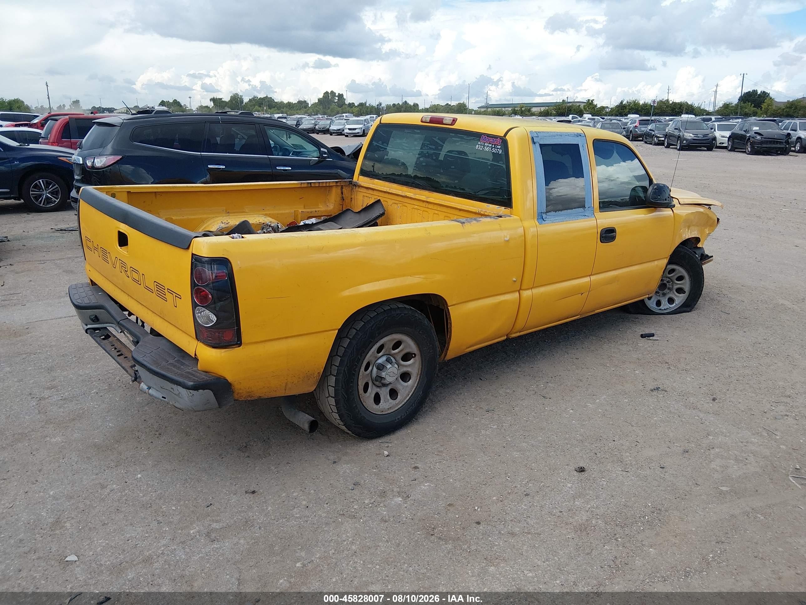 2006 Chevrolet Silverado 1500 Work Truck Yellow vin: 1GCEC19X66Z258837