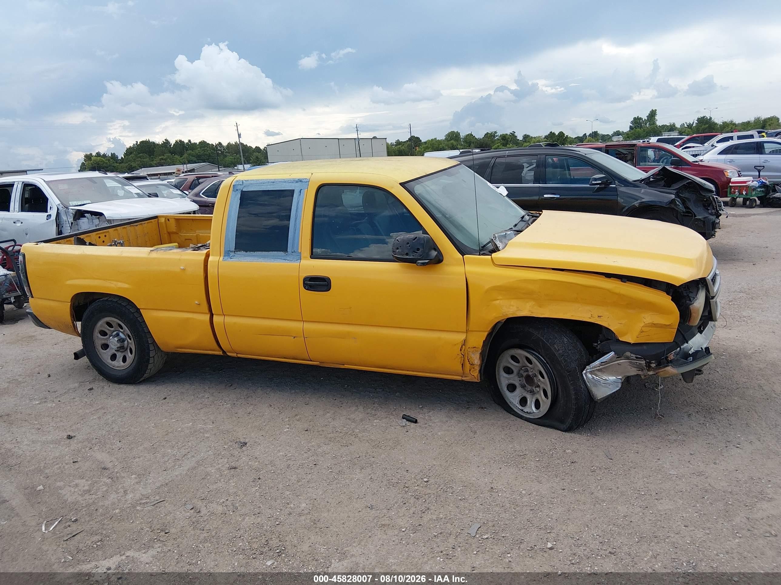 2006 Chevrolet Silverado 1500 Work Truck Yellow vin: 1GCEC19X66Z258837
