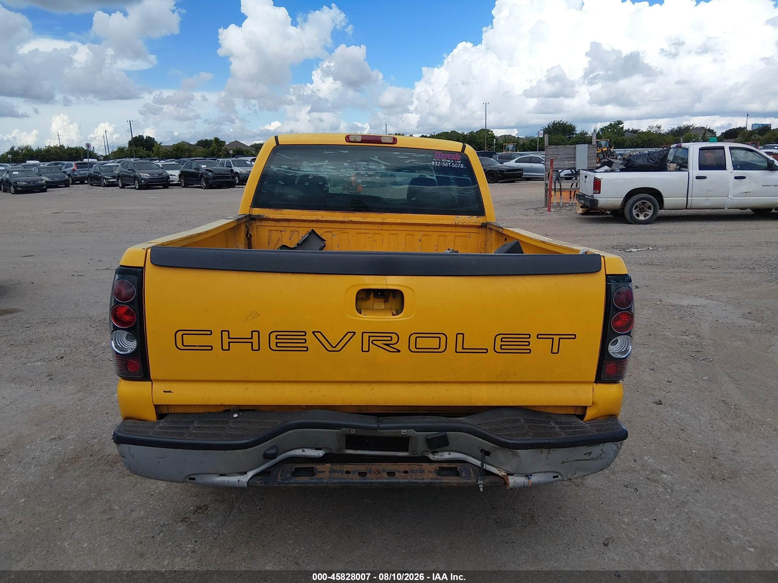 2006 Chevrolet Silverado 1500 Work Truck Yellow vin: 1GCEC19X66Z258837