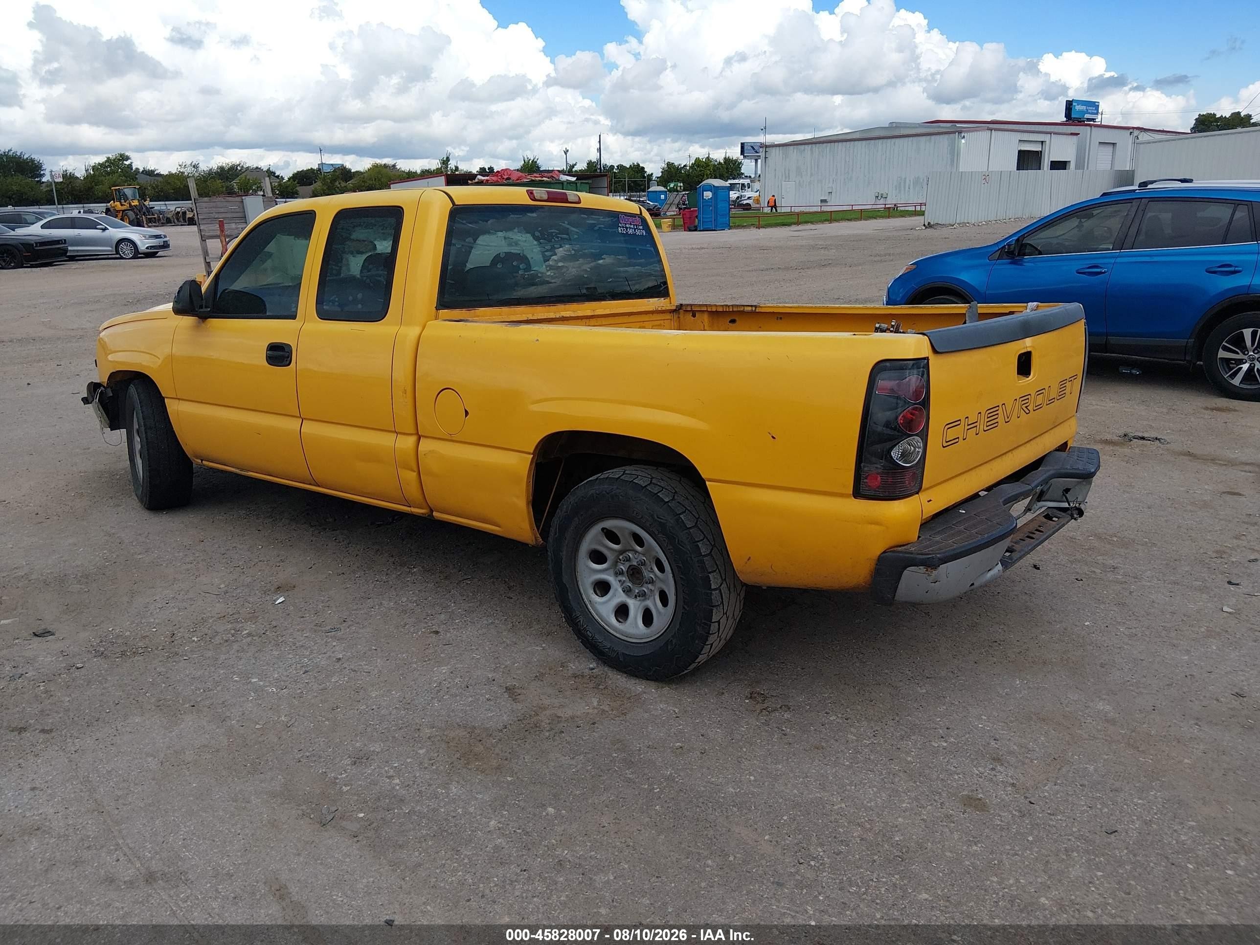 2006 Chevrolet Silverado 1500 Work Truck Yellow vin: 1GCEC19X66Z258837