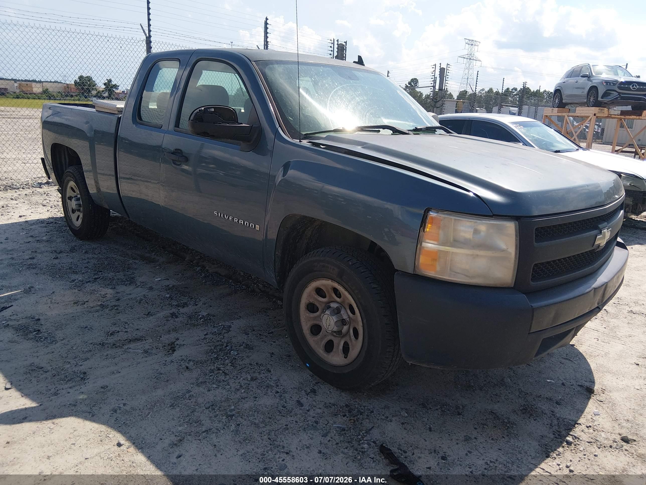 2007 Chevrolet Silverado 1500 Work Truck Blue vin: 1GCEC19X67Z651870