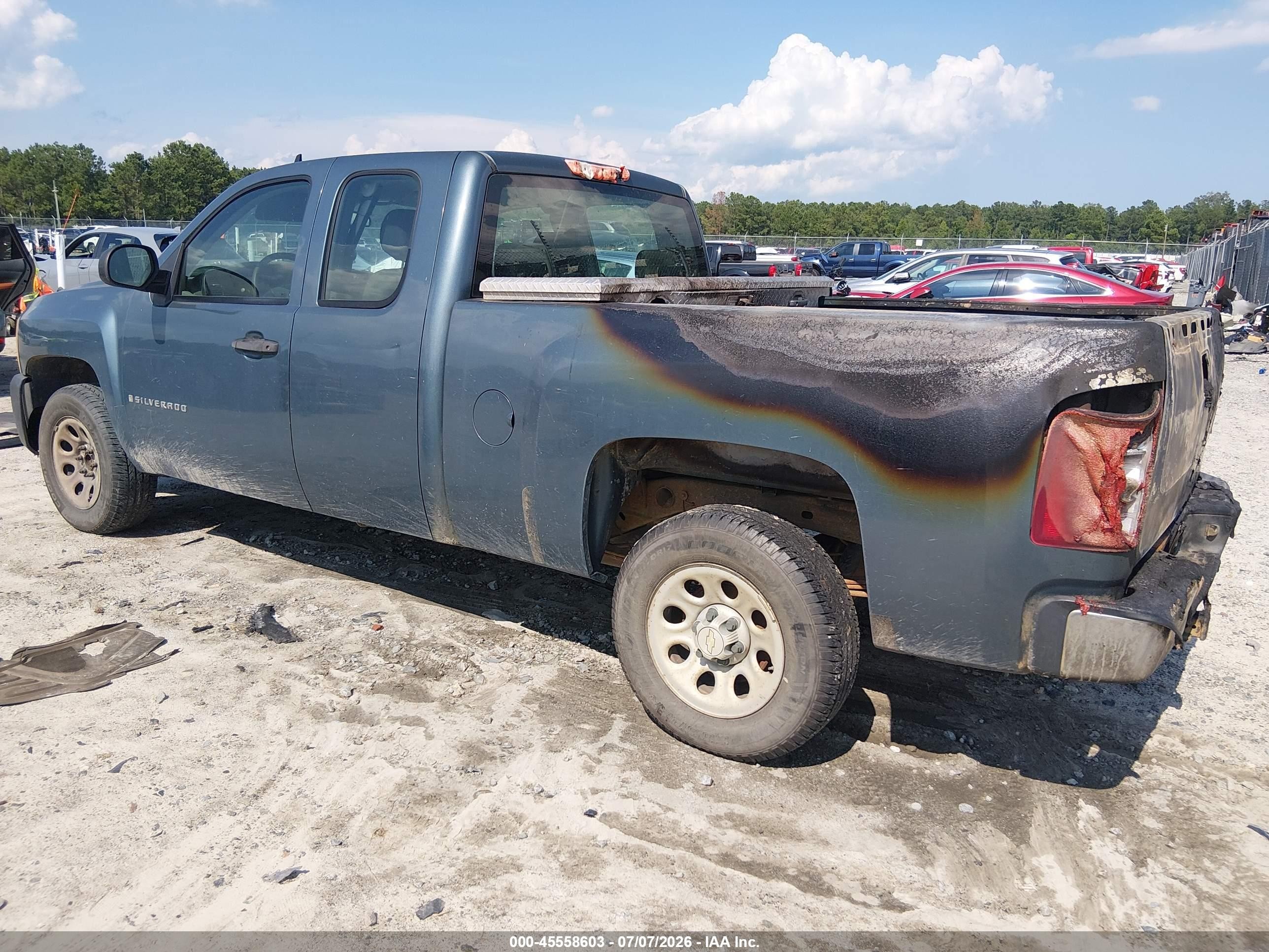 2007 Chevrolet Silverado 1500 Work Truck Blue vin: 1GCEC19X67Z651870