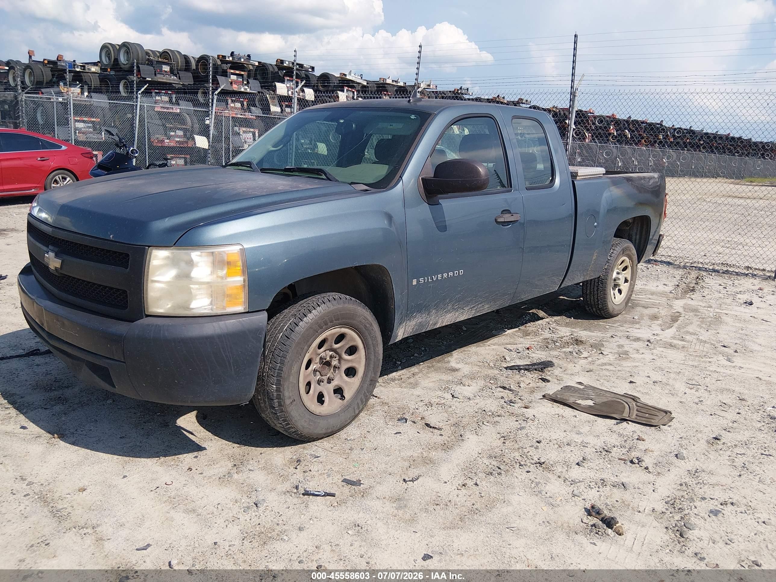 2007 Chevrolet Silverado 1500 Work Truck Blue vin: 1GCEC19X67Z651870
