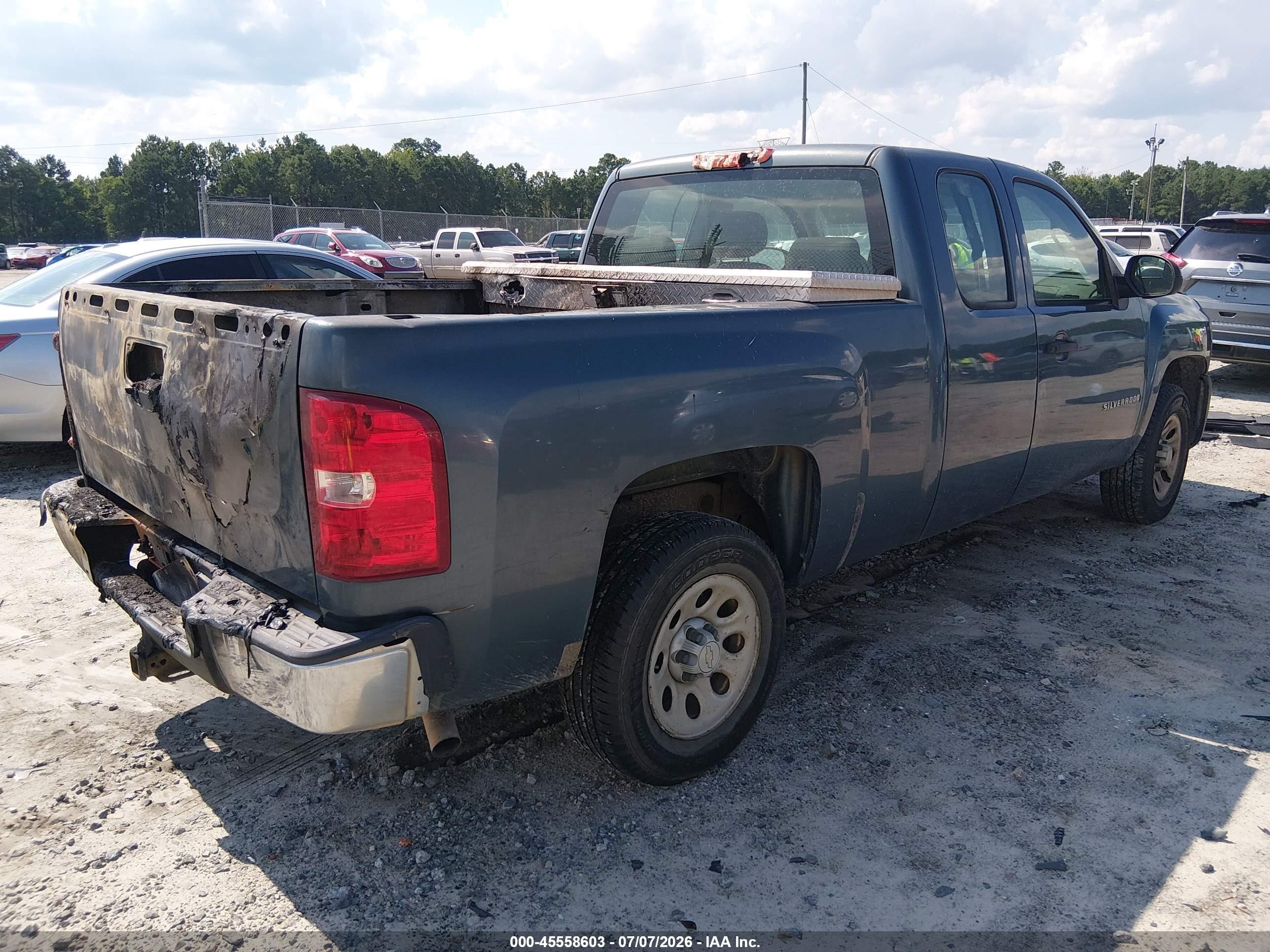 2007 Chevrolet Silverado 1500 Work Truck Blue vin: 1GCEC19X67Z651870