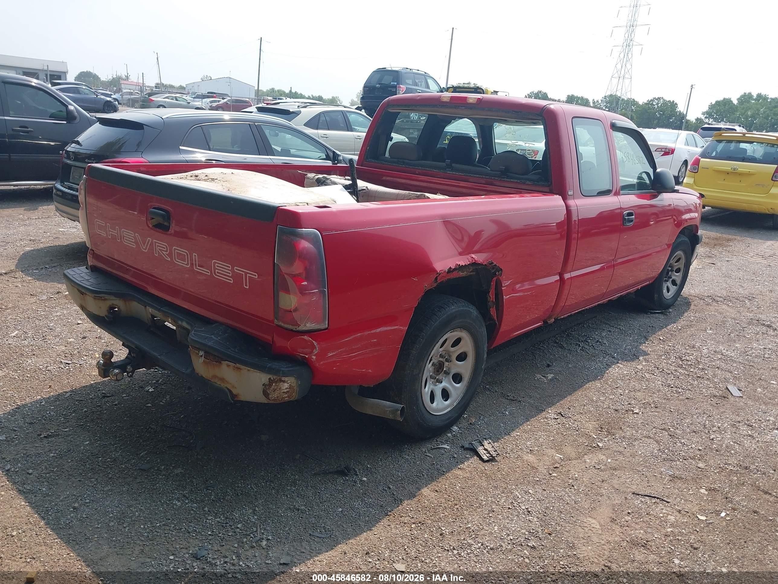 2005 Chevrolet Silverado 1500 Work Truck Red vin: 1GCEC19X75Z211041