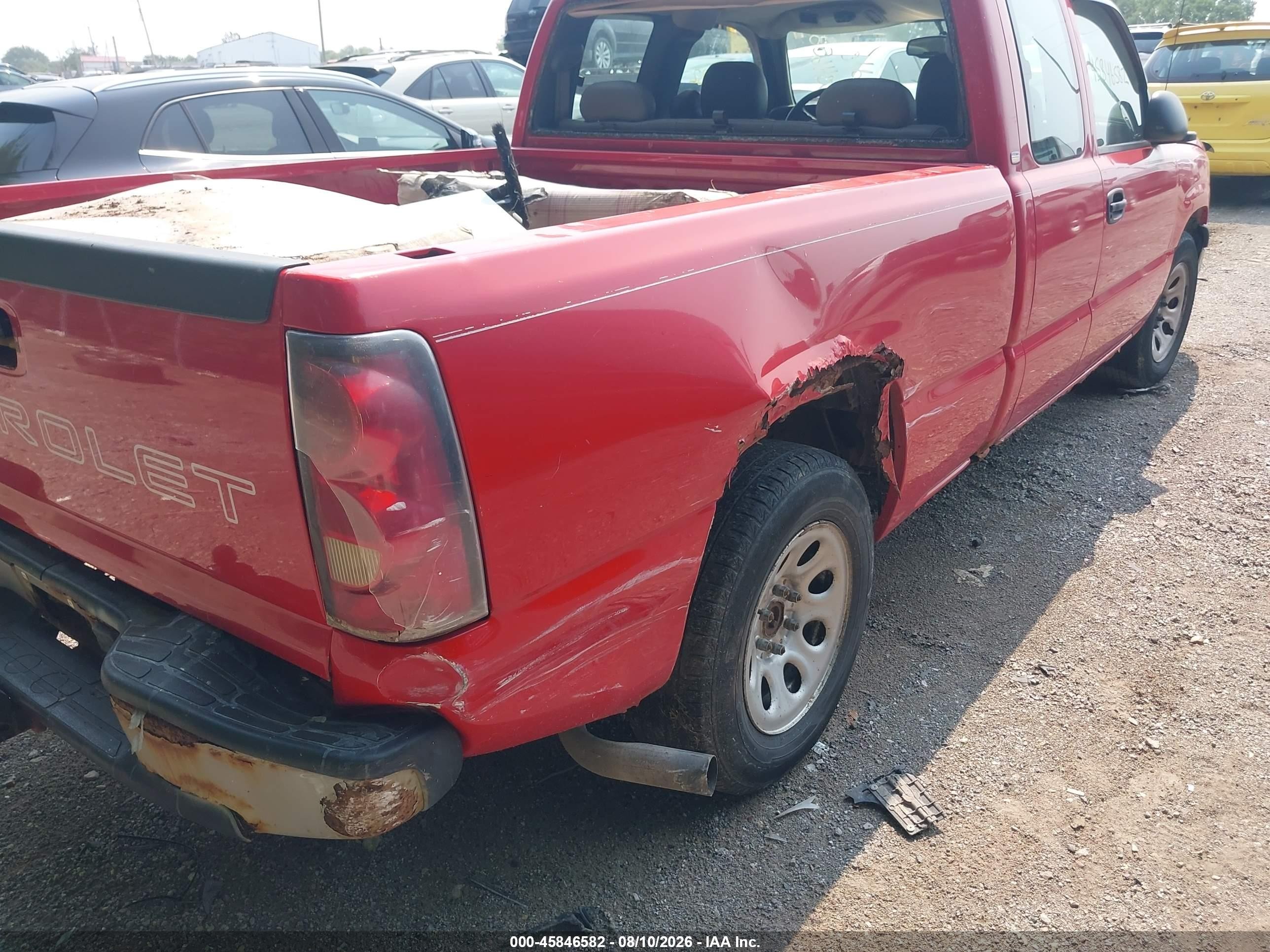 2005 Chevrolet Silverado 1500 Work Truck Red vin: 1GCEC19X75Z211041