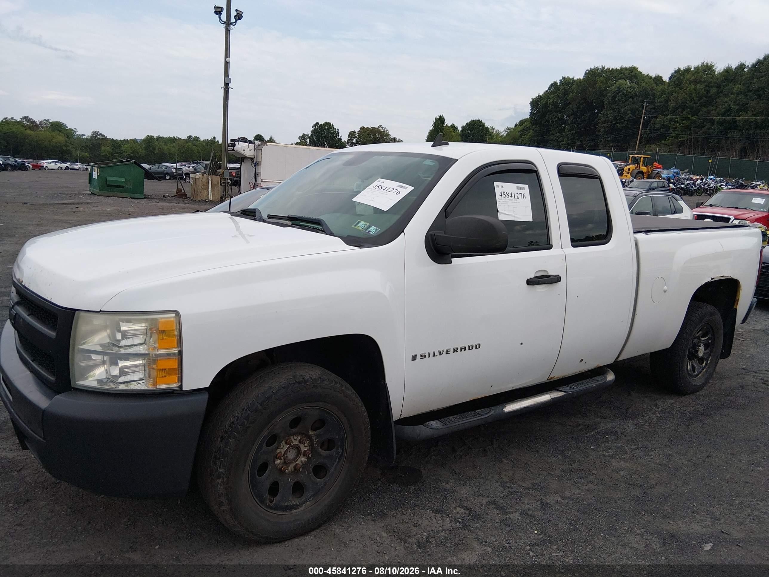 2009 Chevrolet Silverado 1500 Work Truck White vin: 1GCEC19X79Z167726