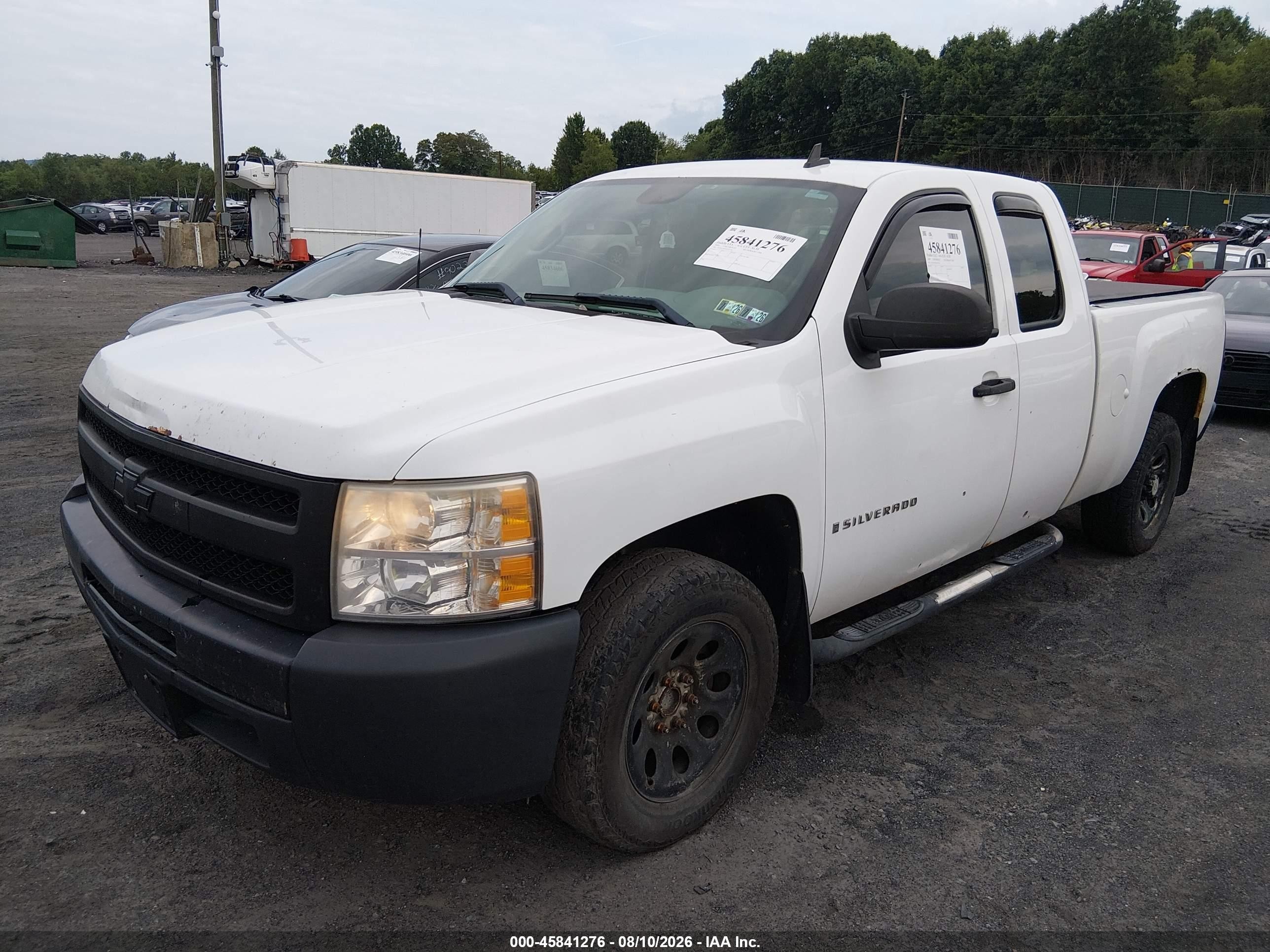 2009 Chevrolet Silverado 1500 Work Truck White vin: 1GCEC19X79Z167726