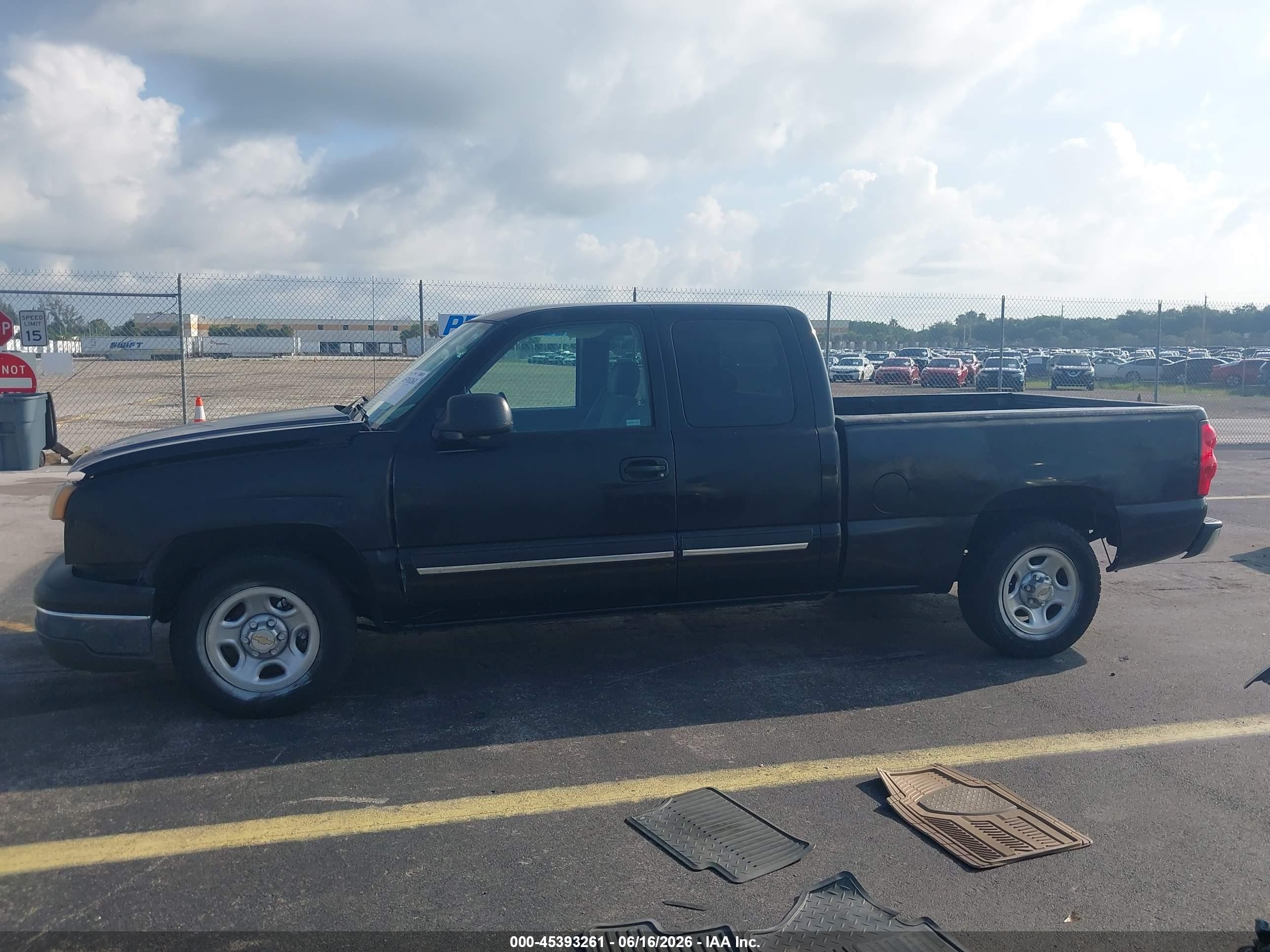 2004 Chevrolet Silverado 1500 Ls Black vin: 1GCEC19X84Z308070
