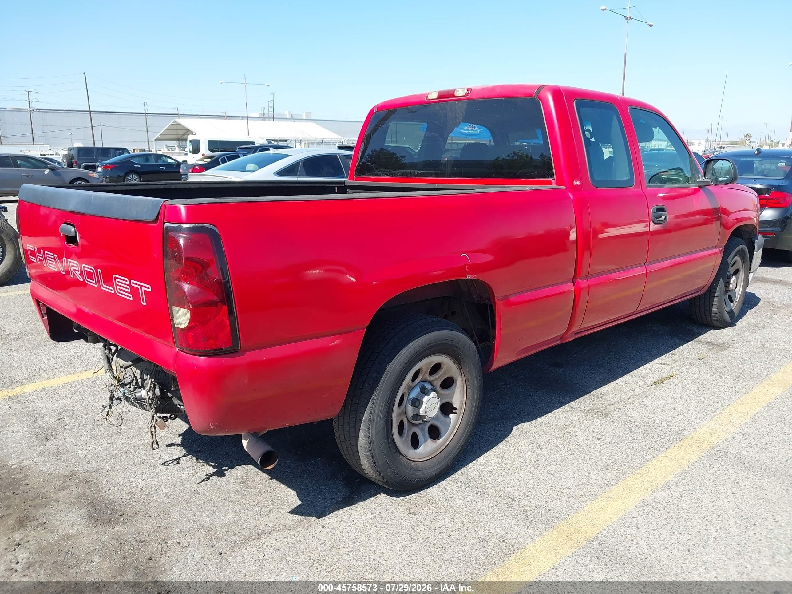 2005 Chevrolet Silverado 1500 Work Truck Red vin: 1GCEC19X85Z315487