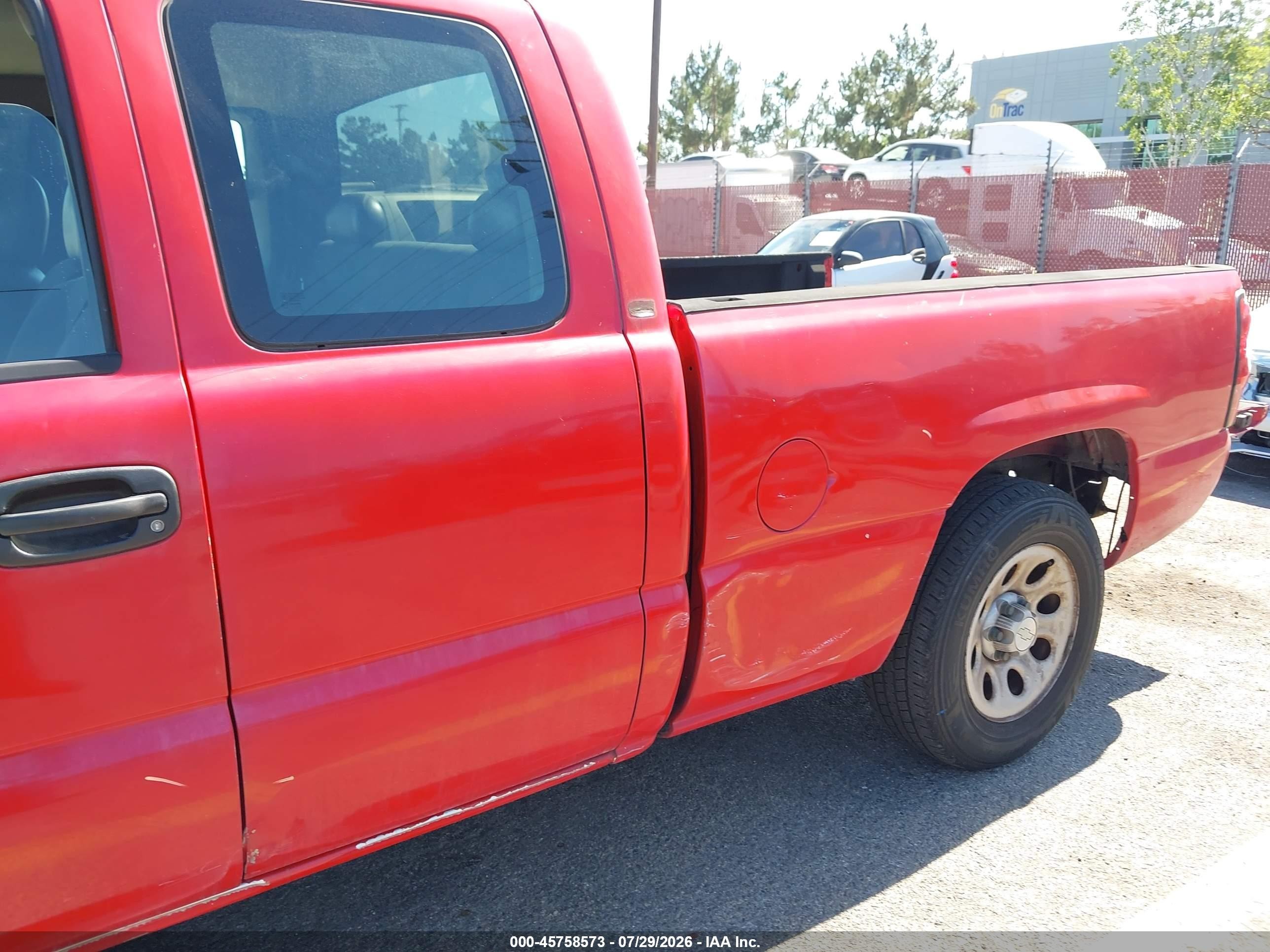 2005 Chevrolet Silverado 1500 Work Truck Red vin: 1GCEC19X85Z315487