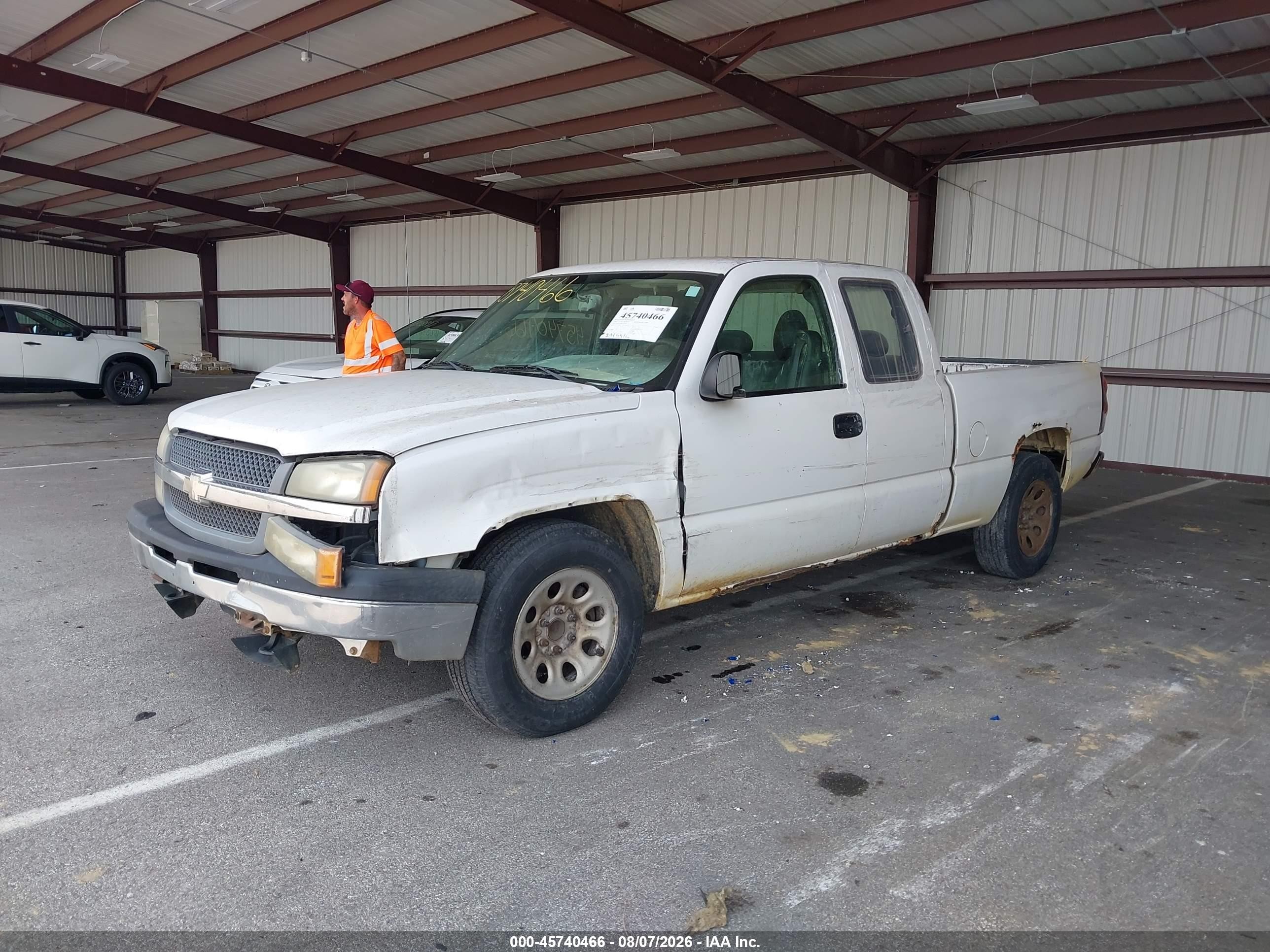 2005 Chevrolet Silverado 1500 Work Truck White vin: 1GCEC19X85Z343032