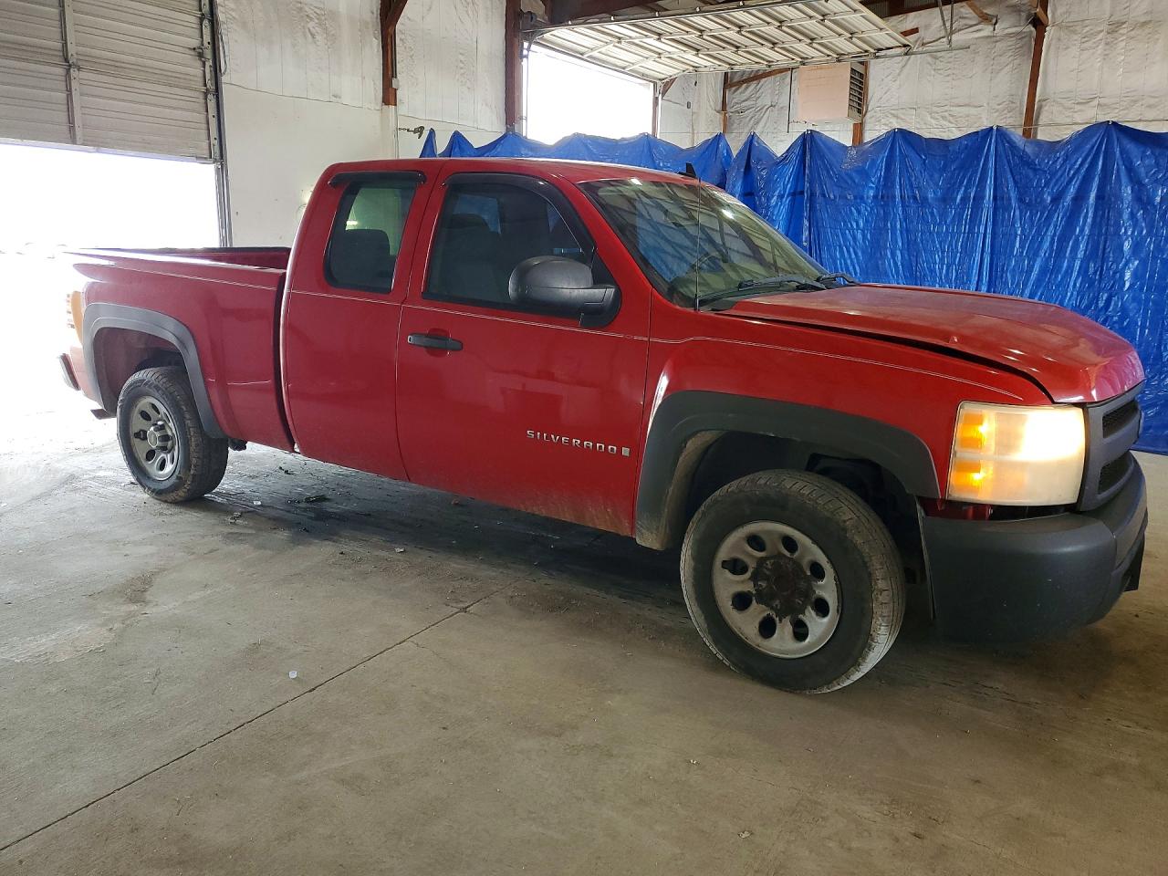 2007 Chevrolet Silverado C1500 Classic Red vin: 1GCEC19X87Z614447
