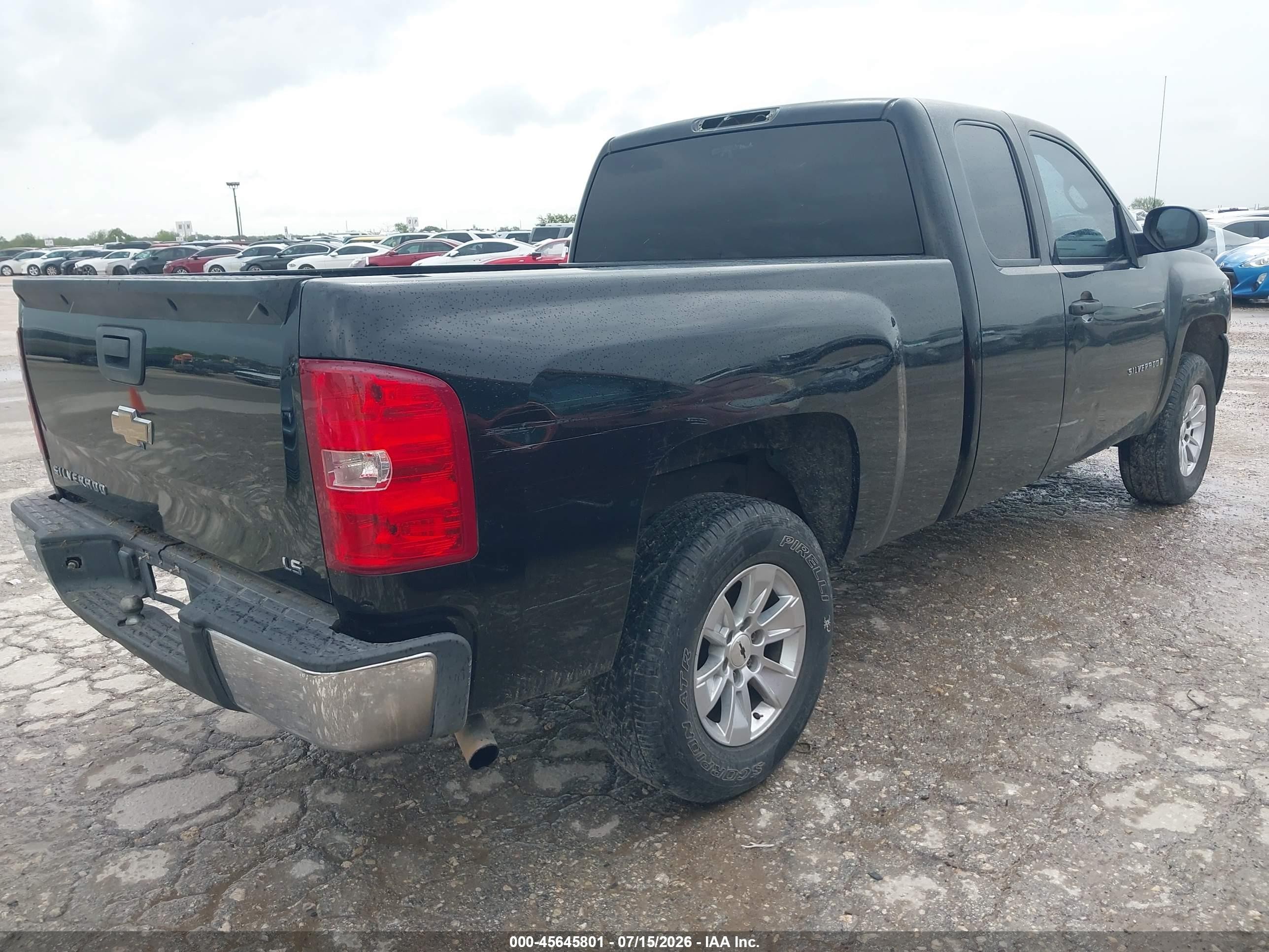 2007 Chevrolet Silverado 1500 Work Truck Black vin: 1GCEC19X87Z635380