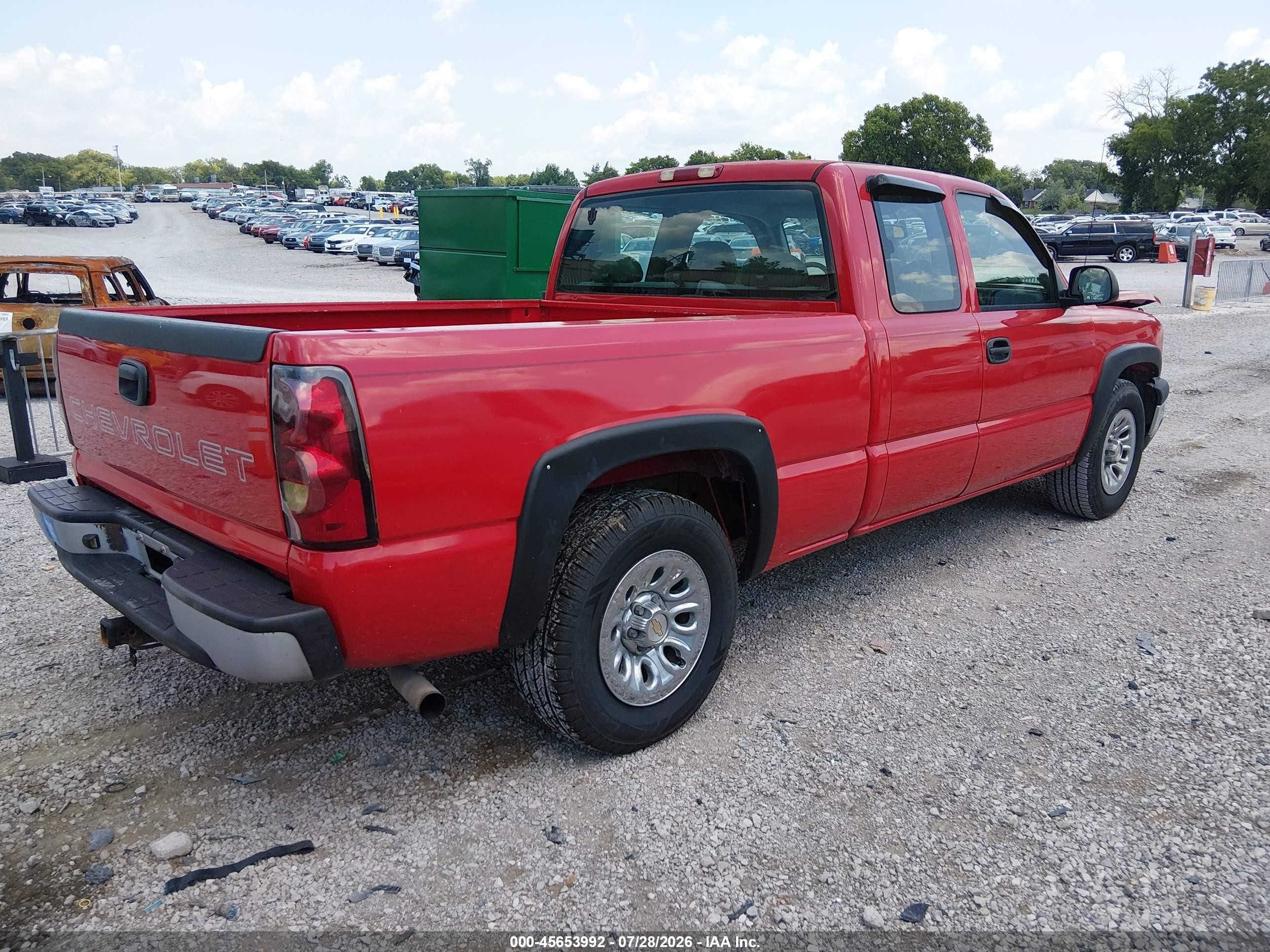 2005 Chevrolet Silverado 1500 Work Truck Red vin: 1GCEC19X95Z105125