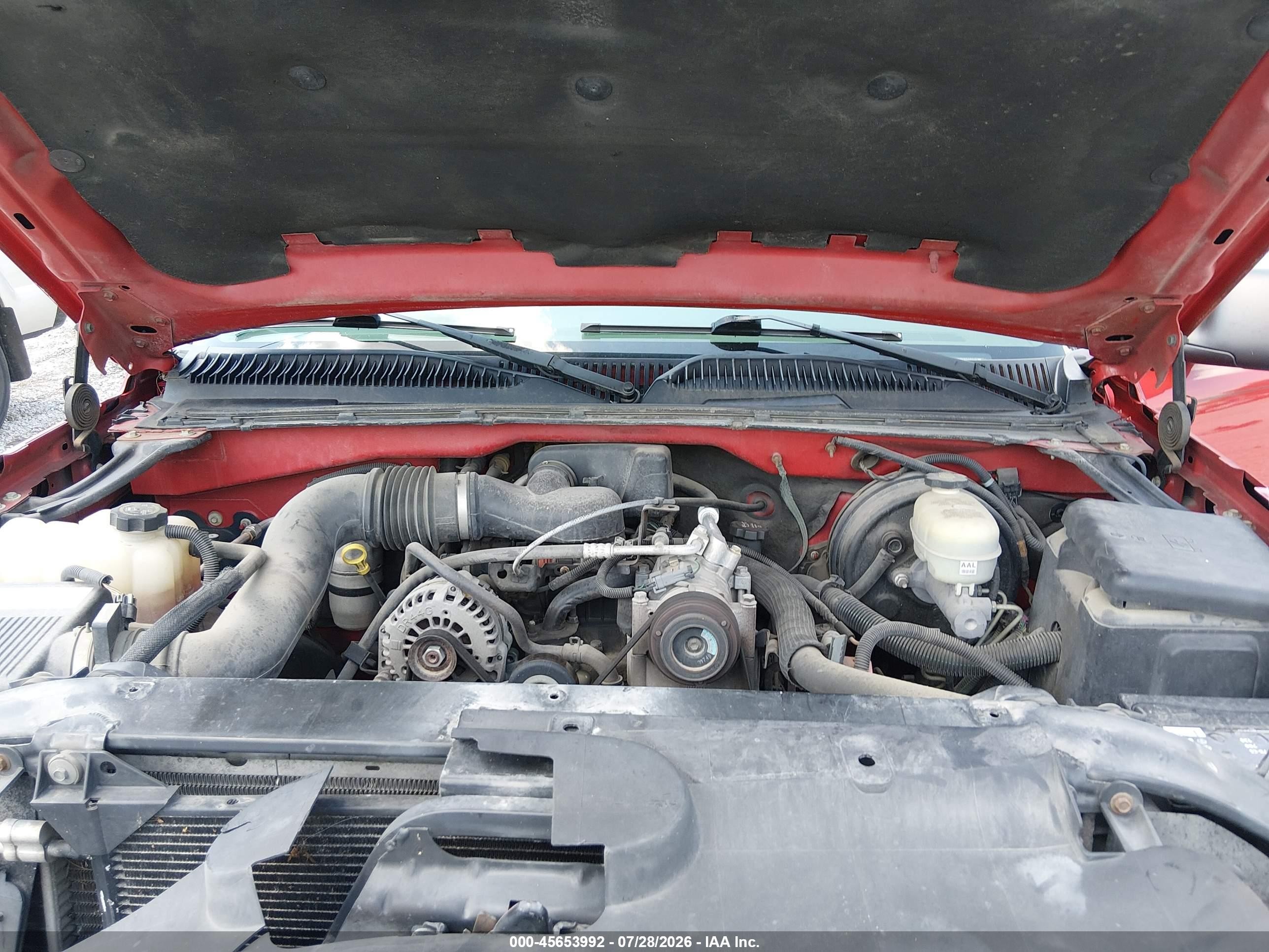 2005 Chevrolet Silverado 1500 Work Truck Red vin: 1GCEC19X95Z105125