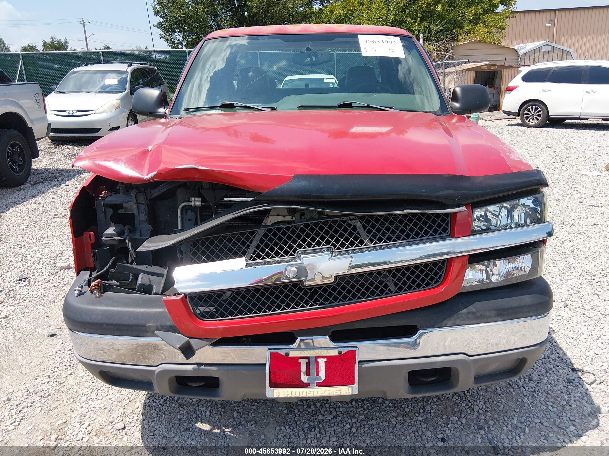 2005 Chevrolet Silverado 1500 Work Truck Red vin: 1GCEC19X95Z105125