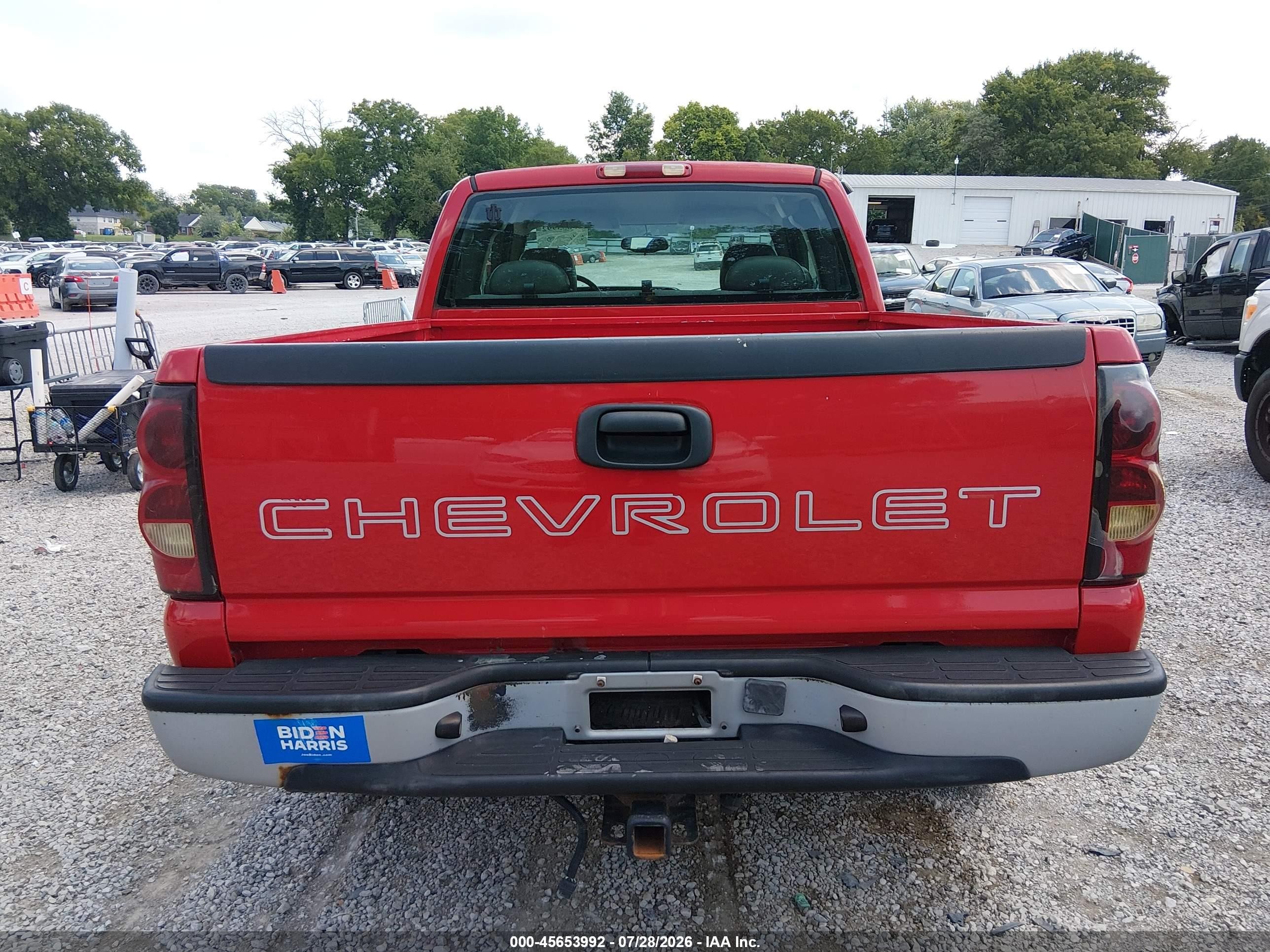 2005 Chevrolet Silverado 1500 Work Truck Red vin: 1GCEC19X95Z105125