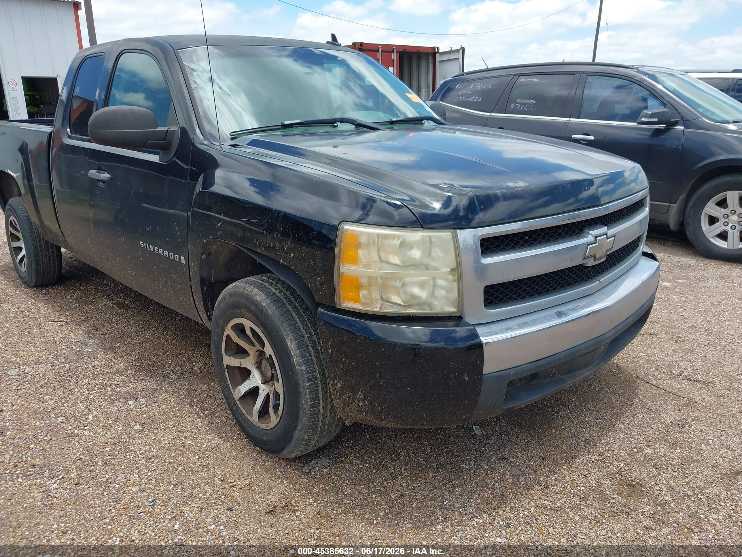 2008 Chevrolet Silverado 1500 Work Truck Черный vin: 1GCEC19X98Z121426