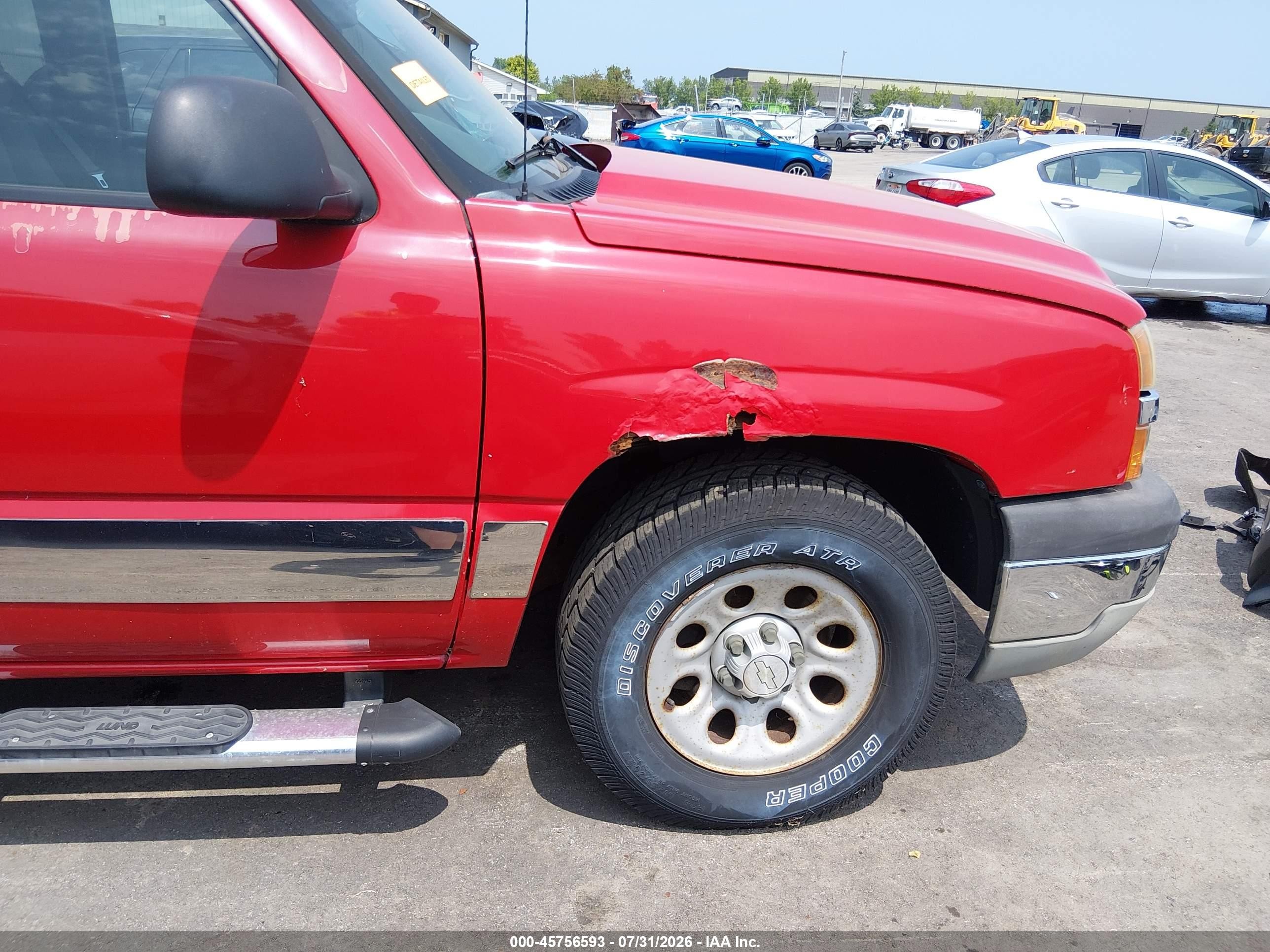 2006 Chevrolet Silverado 1500 Work Truck Red vin: 1GCEC19XX6Z275981