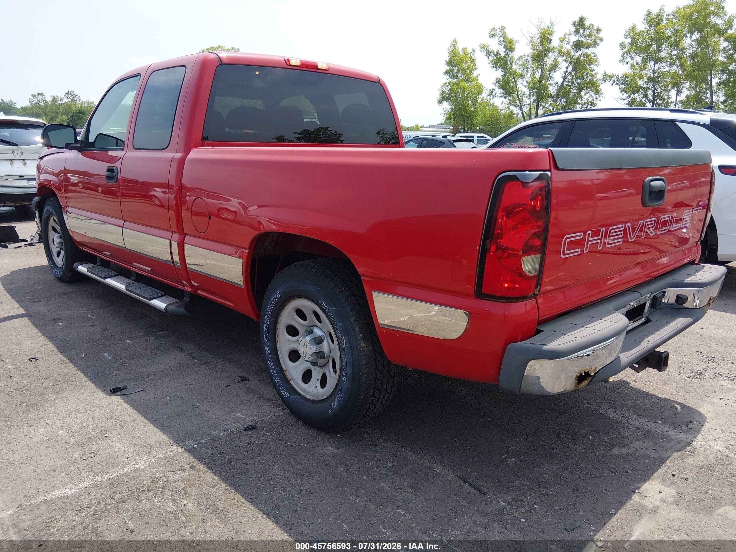 2006 Chevrolet Silverado 1500 Work Truck Red vin: 1GCEC19XX6Z275981