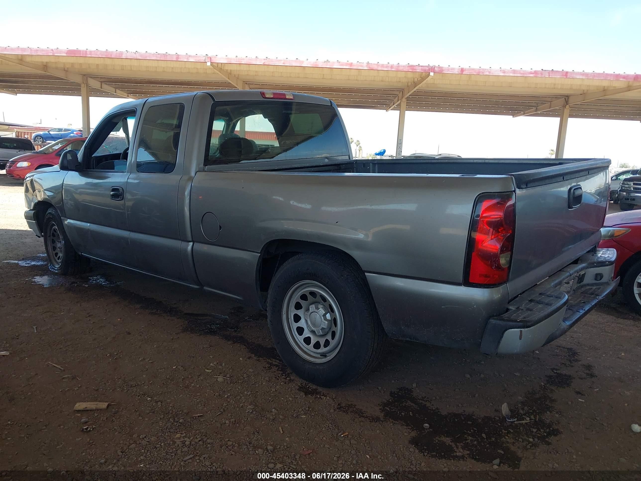 2007 Chevrolet Silverado 1500 Classic Work Truck Gray vin: 1GCEC19XX7Z113253