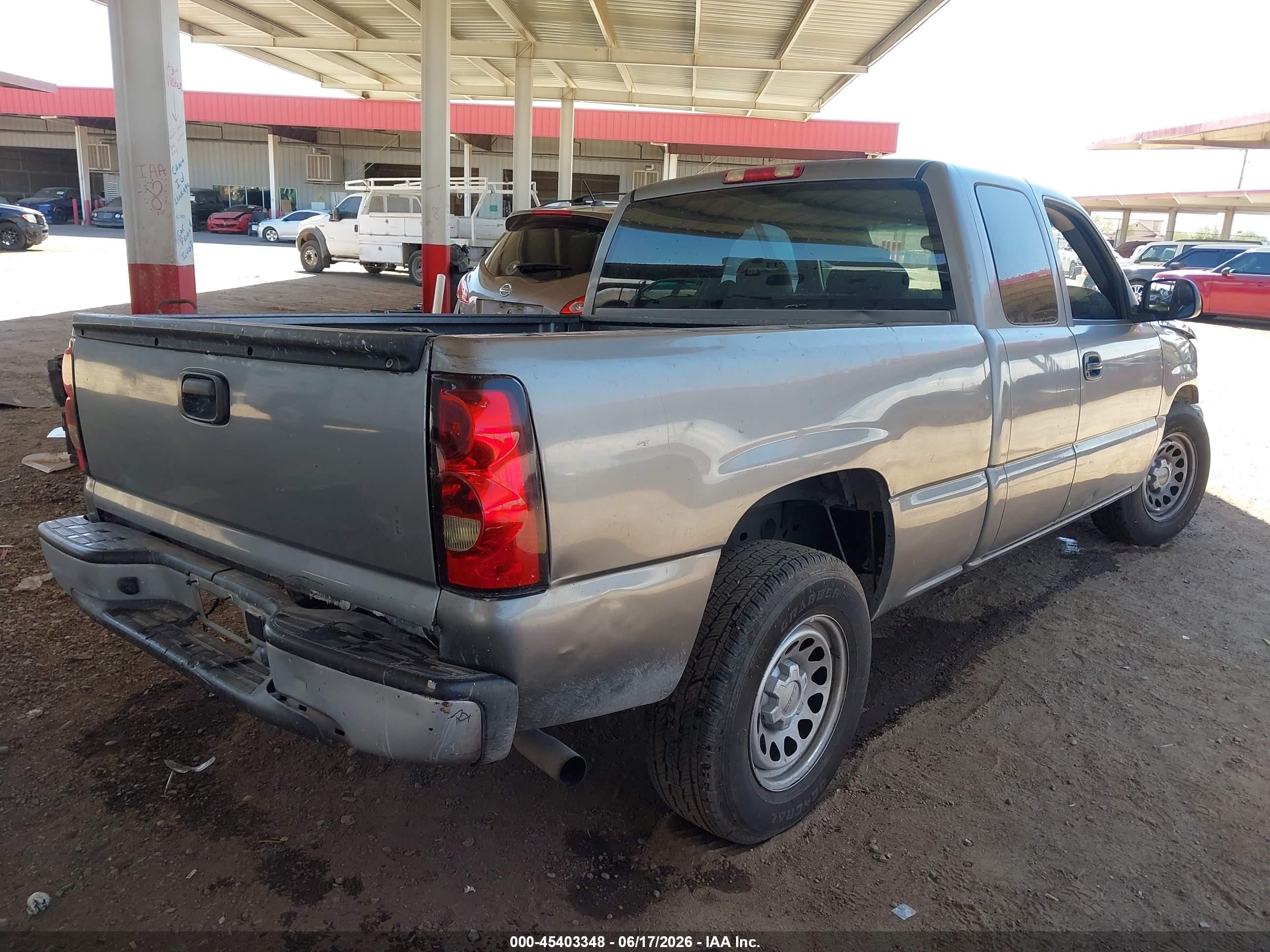 2007 Chevrolet Silverado 1500 Classic Work Truck Gray vin: 1GCEC19XX7Z113253