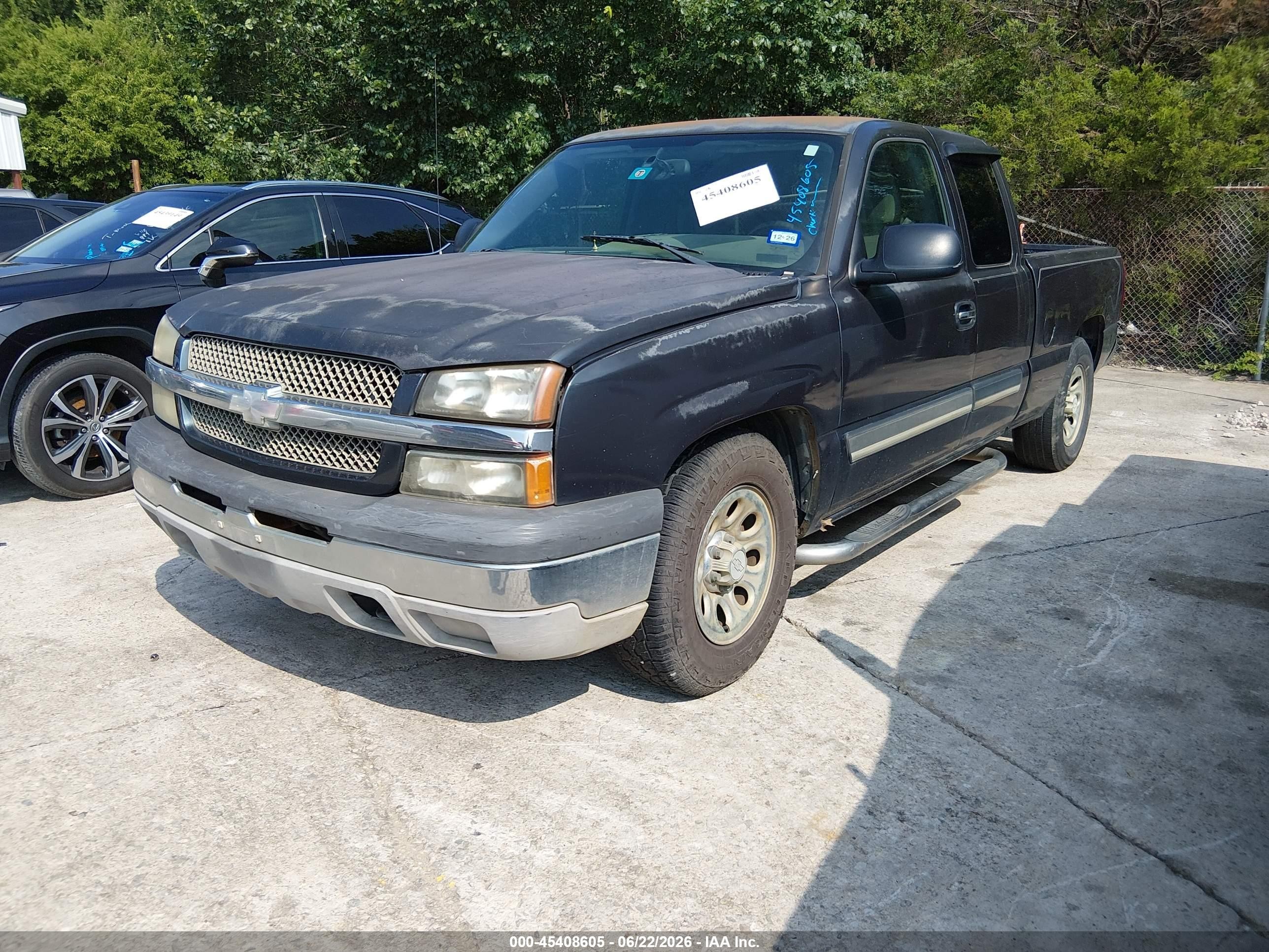2005 Chevrolet Silverado 1500 Ls Blue vin: 1GCEC19Z05Z149418