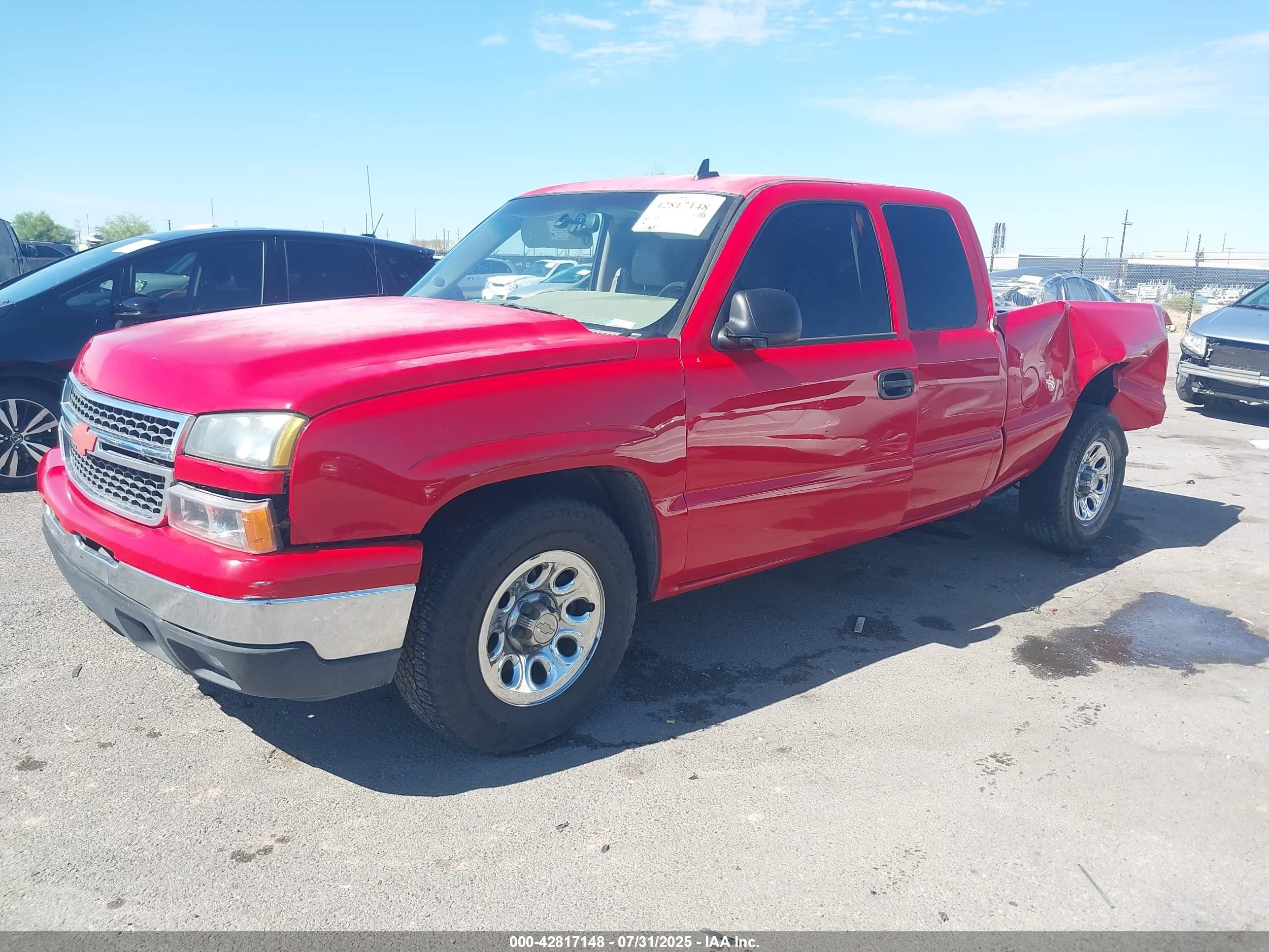 2006 Chevrolet Silverado 1500 Lt2 Red vin: 1GCEC19Z06Z150442