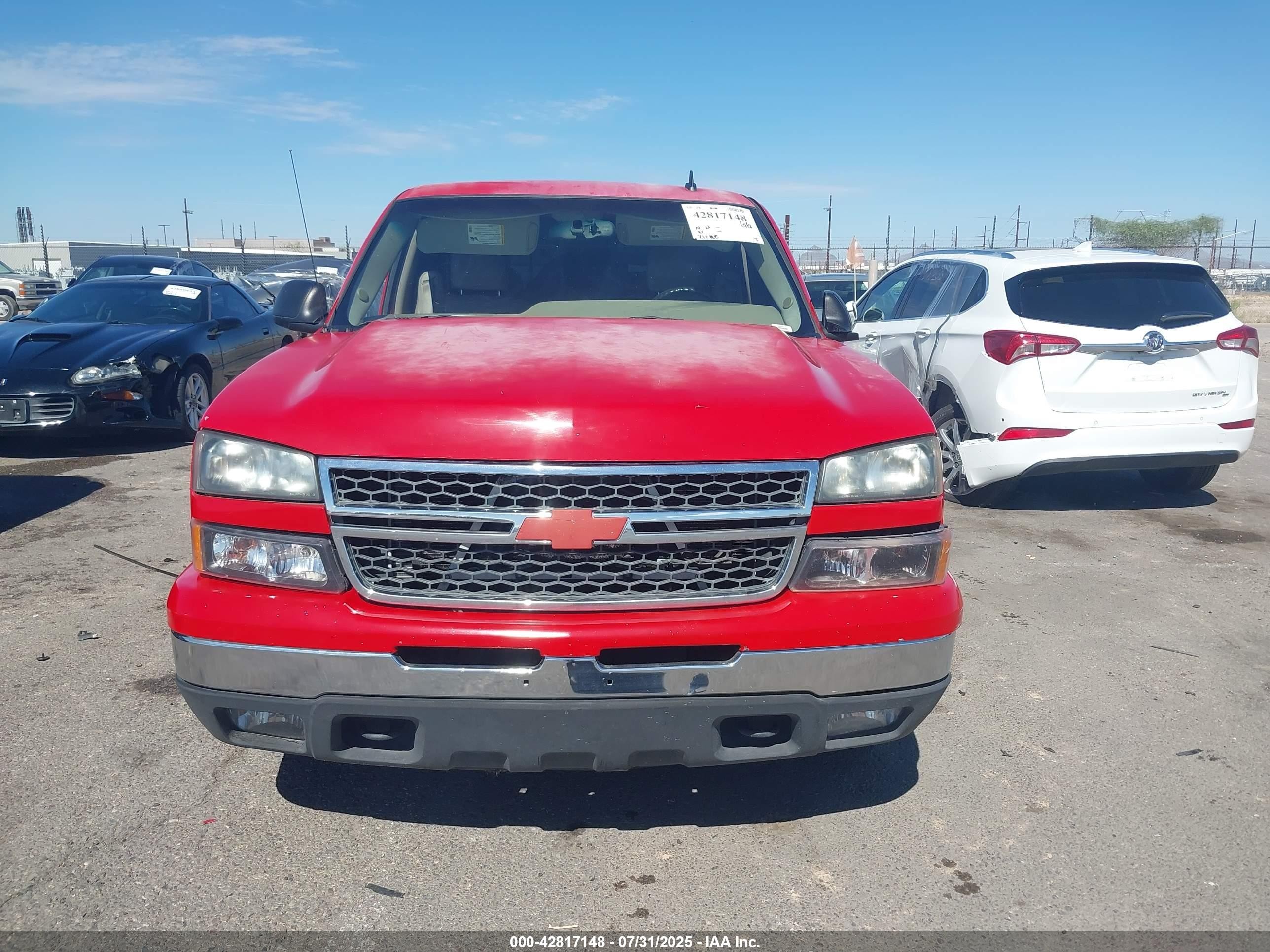 2006 Chevrolet Silverado 1500 Lt2 Red vin: 1GCEC19Z06Z150442
