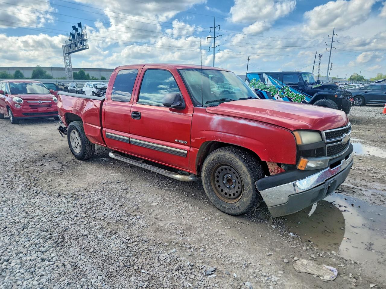 2007 Chevrolet Silverado C1500 Classic Red vin: 1GCEC19Z07Z141631