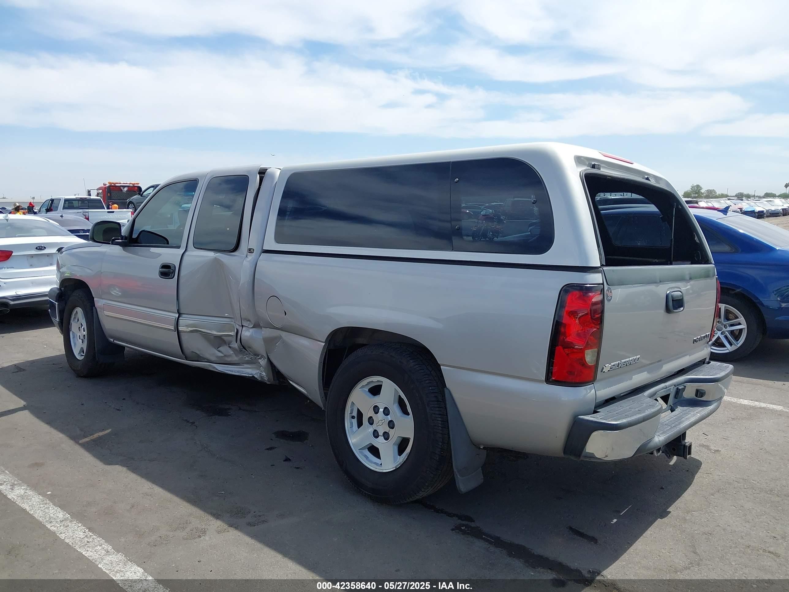 2005 Chevrolet Silverado 1500 Ls Gray vin: 1GCEC19Z15Z155129