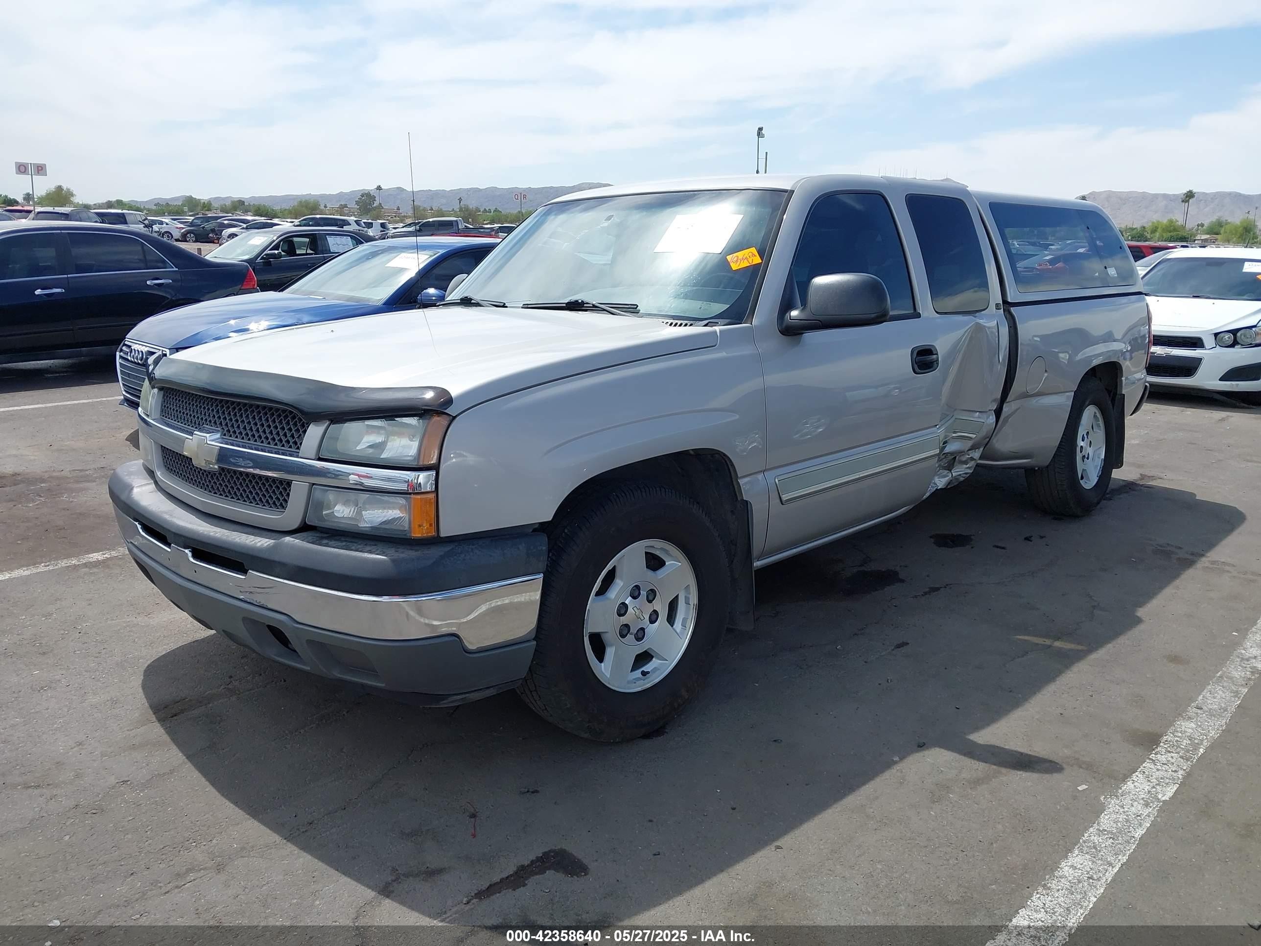 2005 Chevrolet Silverado 1500 Ls Gray vin: 1GCEC19Z15Z155129
