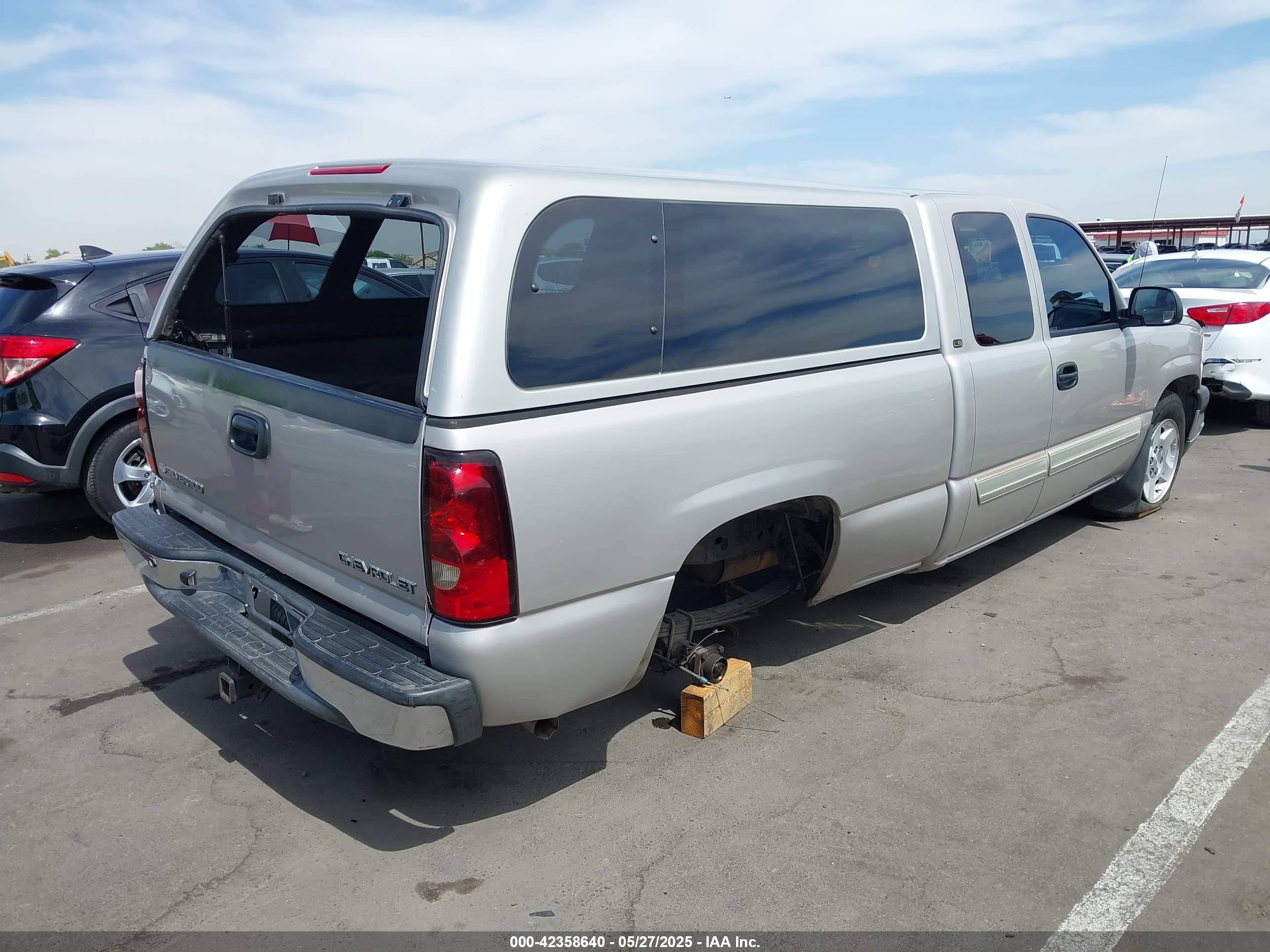 2005 Chevrolet Silverado 1500 Ls Gray vin: 1GCEC19Z15Z155129