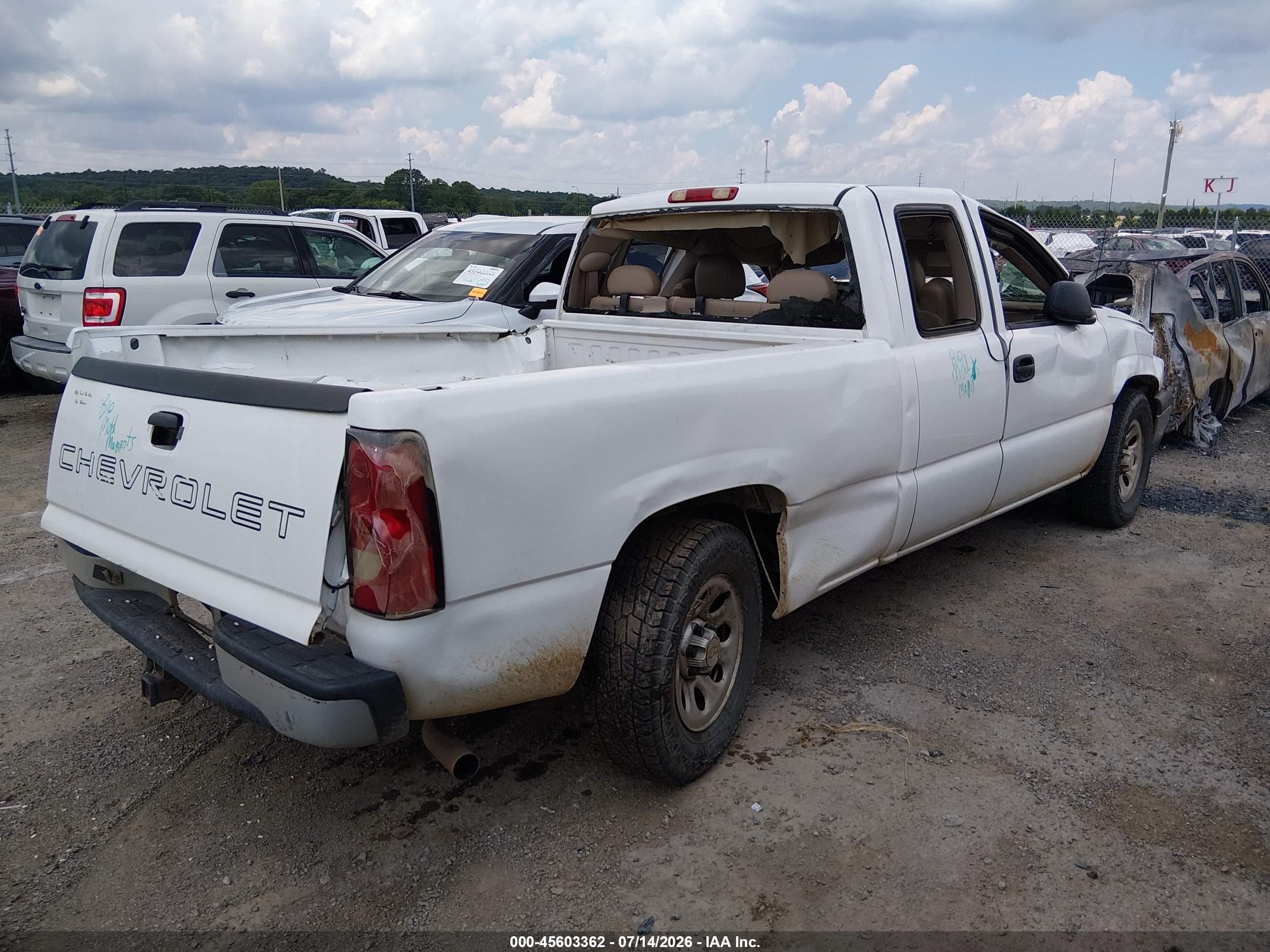 2006 Chevrolet Silverado 1500 Work Truck White vin: 1GCEC19Z16Z248900