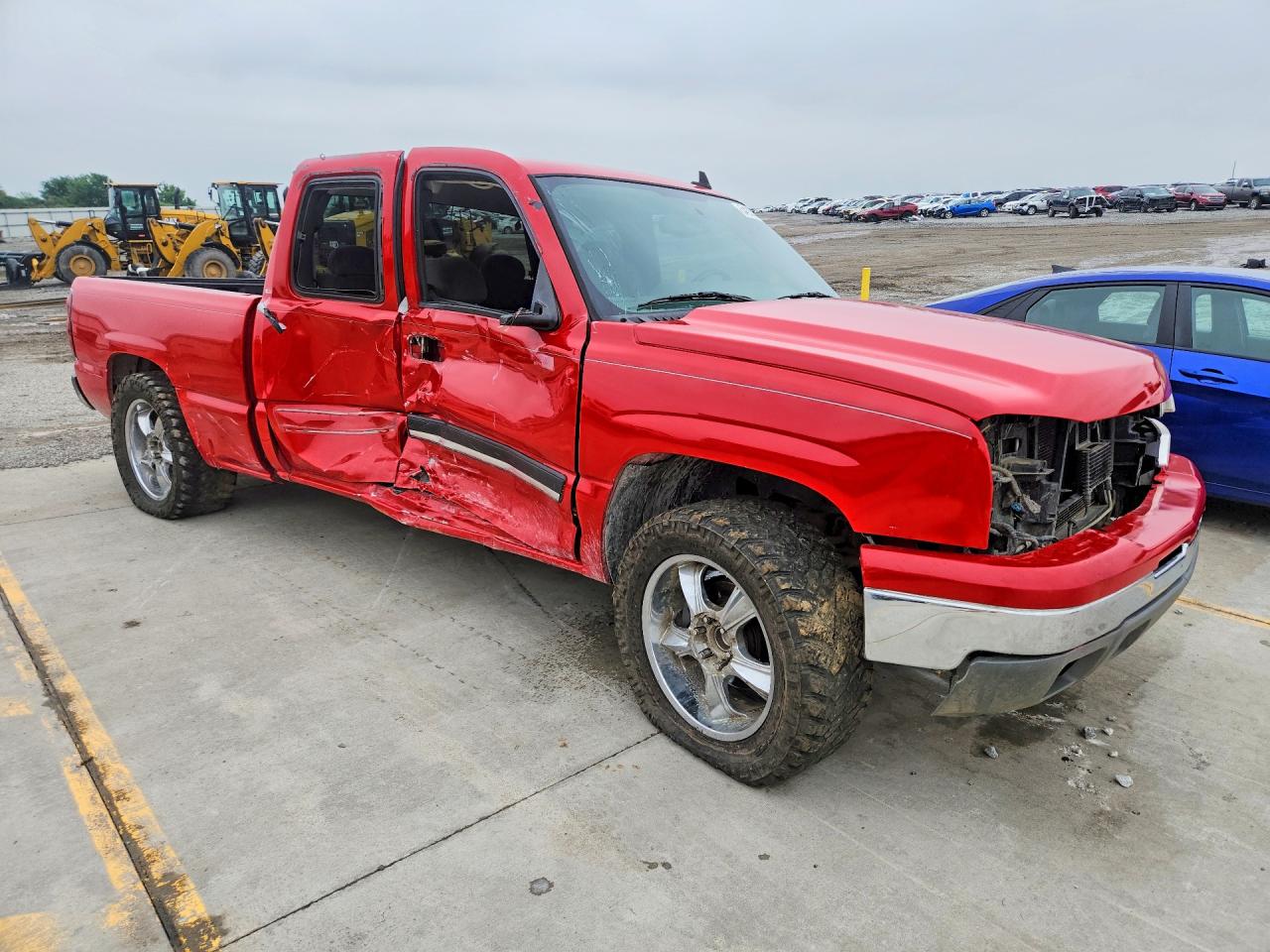 2006 Chevrolet Silverado C1500 Red vin: 1GCEC19Z26Z141435