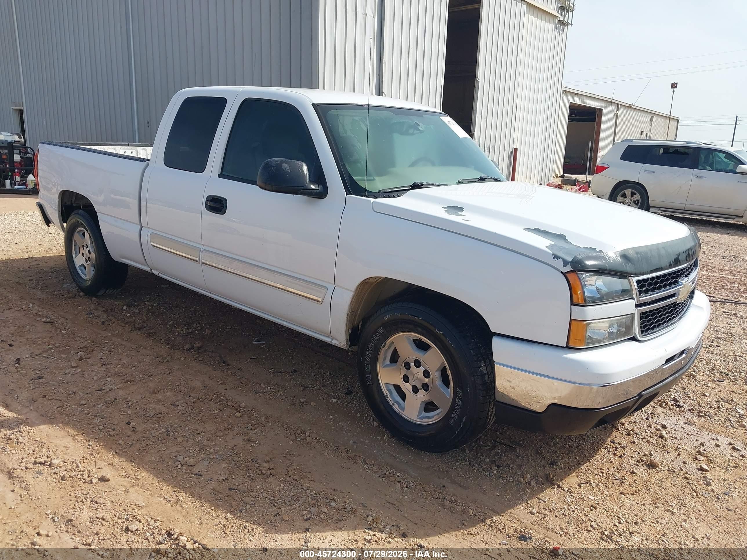 2007 Chevrolet Silverado 1500 Classic Lt1 White vin: 1GCEC19Z27Z201229