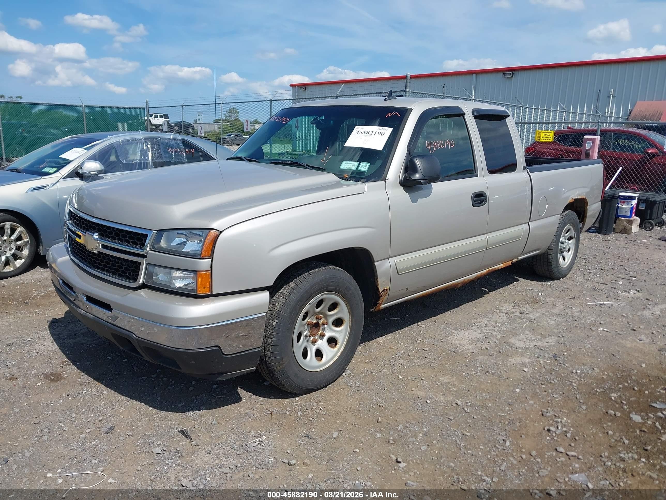 2006 Chevrolet Silverado 1500 Lt1 Silver vin: 1GCEC19Z46Z277534