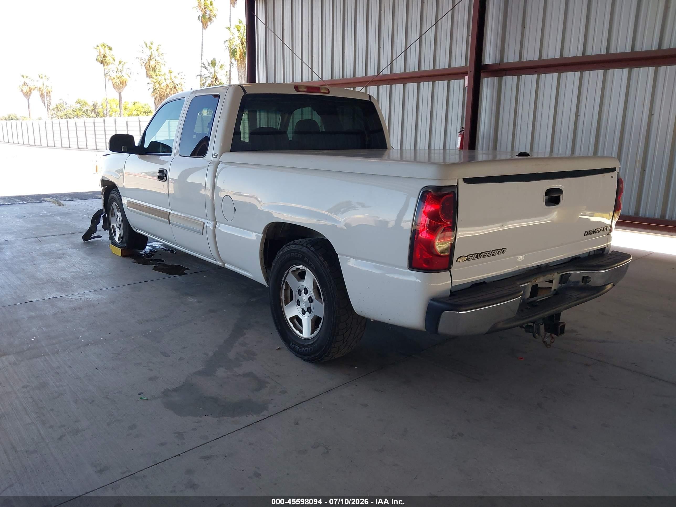 2007 Chevrolet Silverado 1500 Classic Lt1 White vin: 1GCEC19Z67Z196794