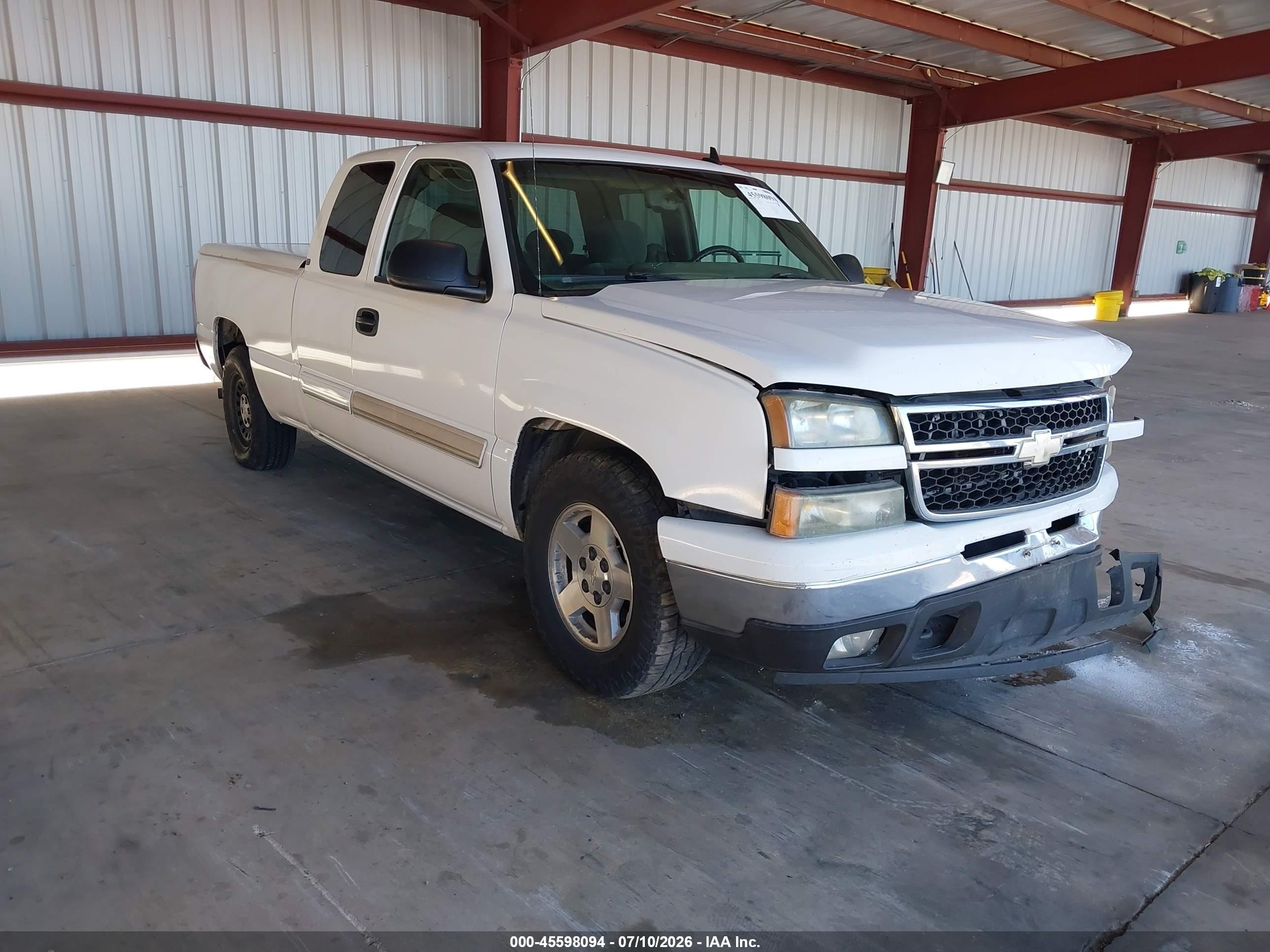 2007 Chevrolet Silverado 1500 Classic Lt1 White vin: 1GCEC19Z67Z196794