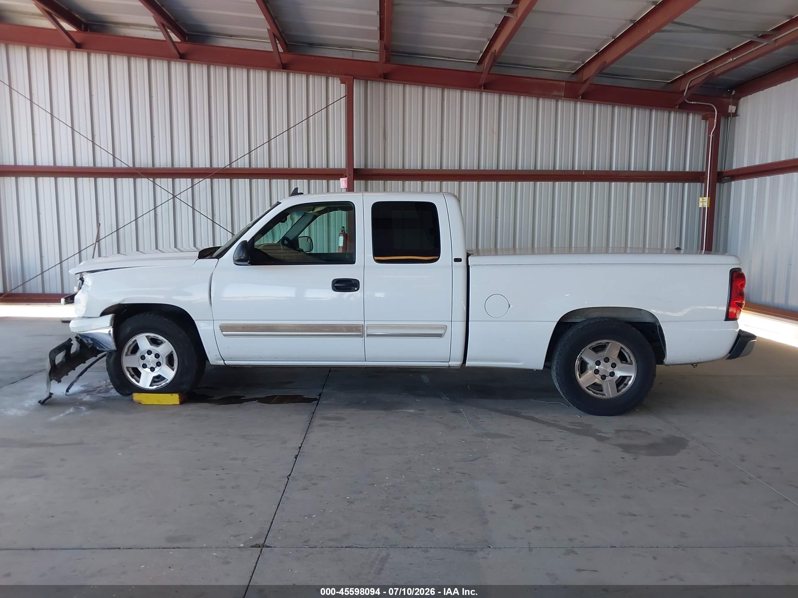 2007 Chevrolet Silverado 1500 Classic Lt1 White vin: 1GCEC19Z67Z196794